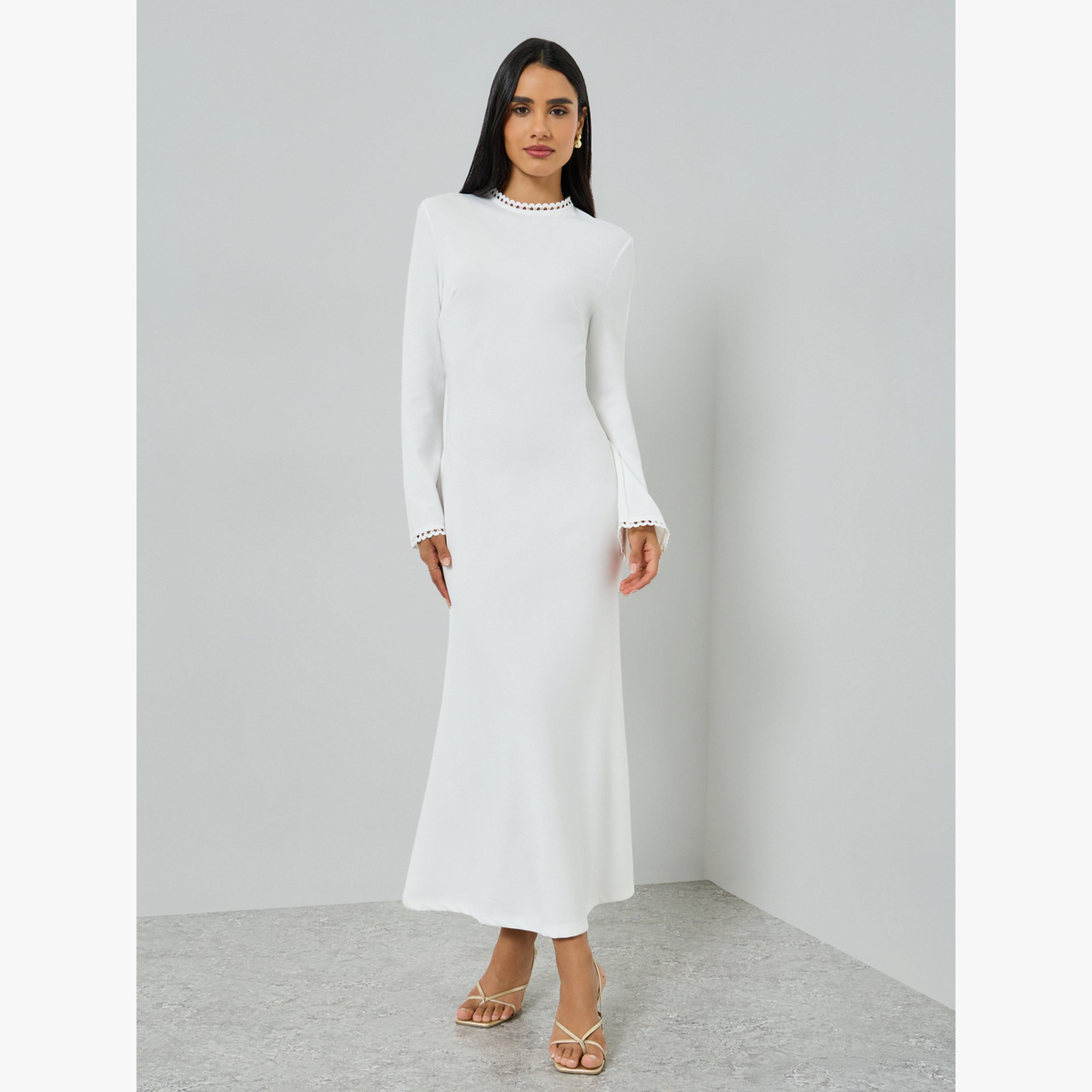 فستان طويل بطبقة كيب-women-clothing-dresses-image-3