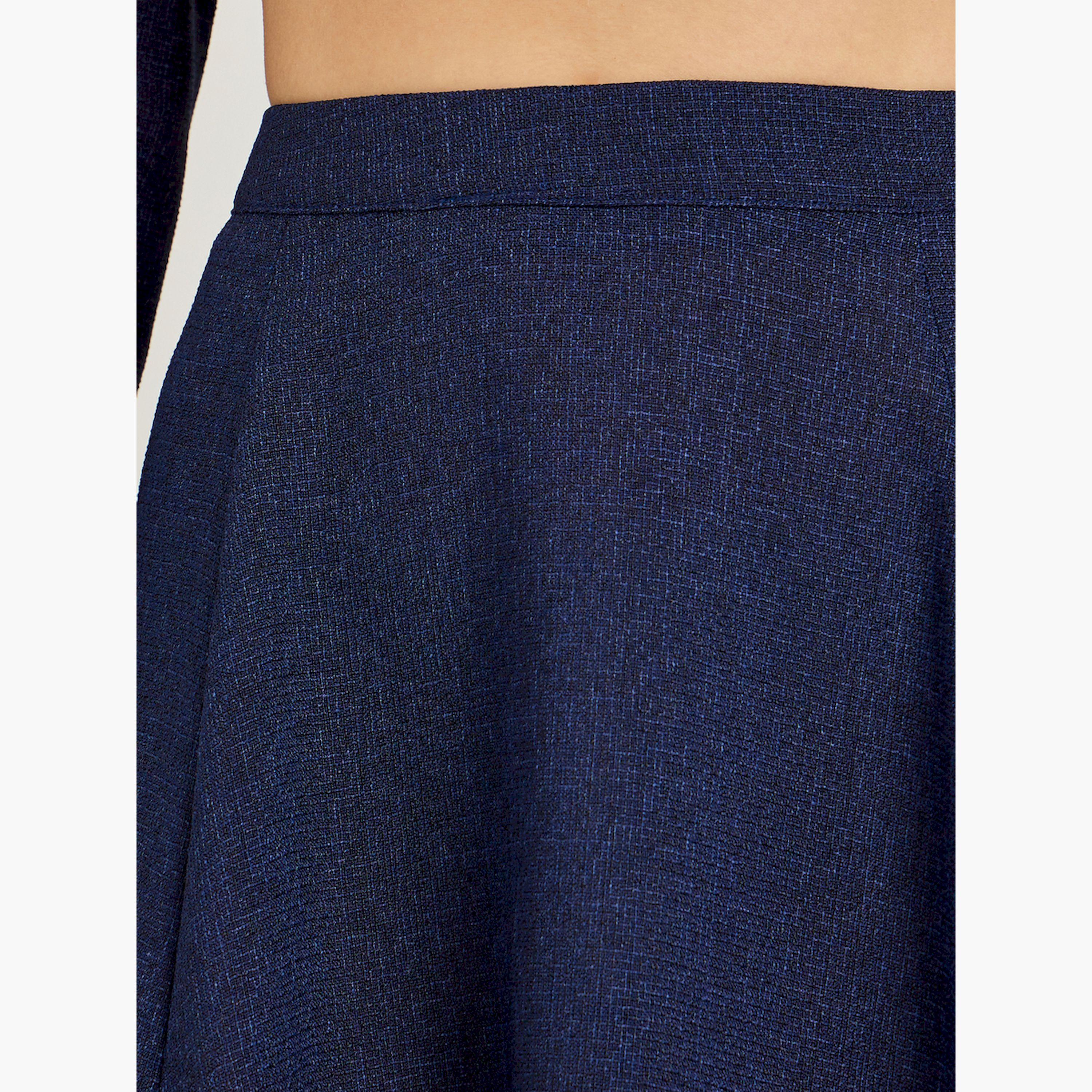 تنورة ميدي من التويد الأزرق بحافة واسعة-women-clothing-bottoms-skirts-image-3