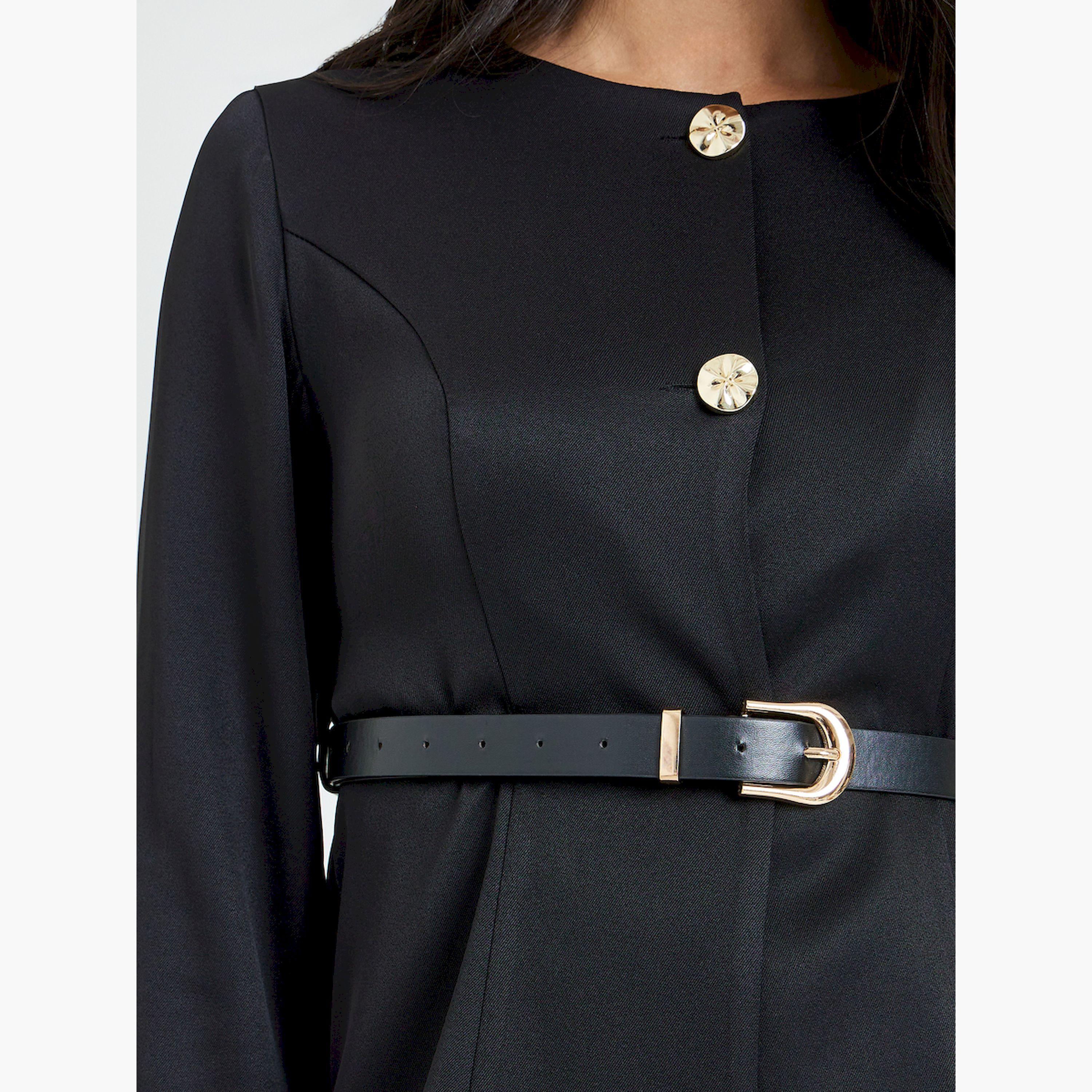 بلوزة بحزام وتفاصيل أزرار-women-clothing-shirtsandblouses-blouses-image-5