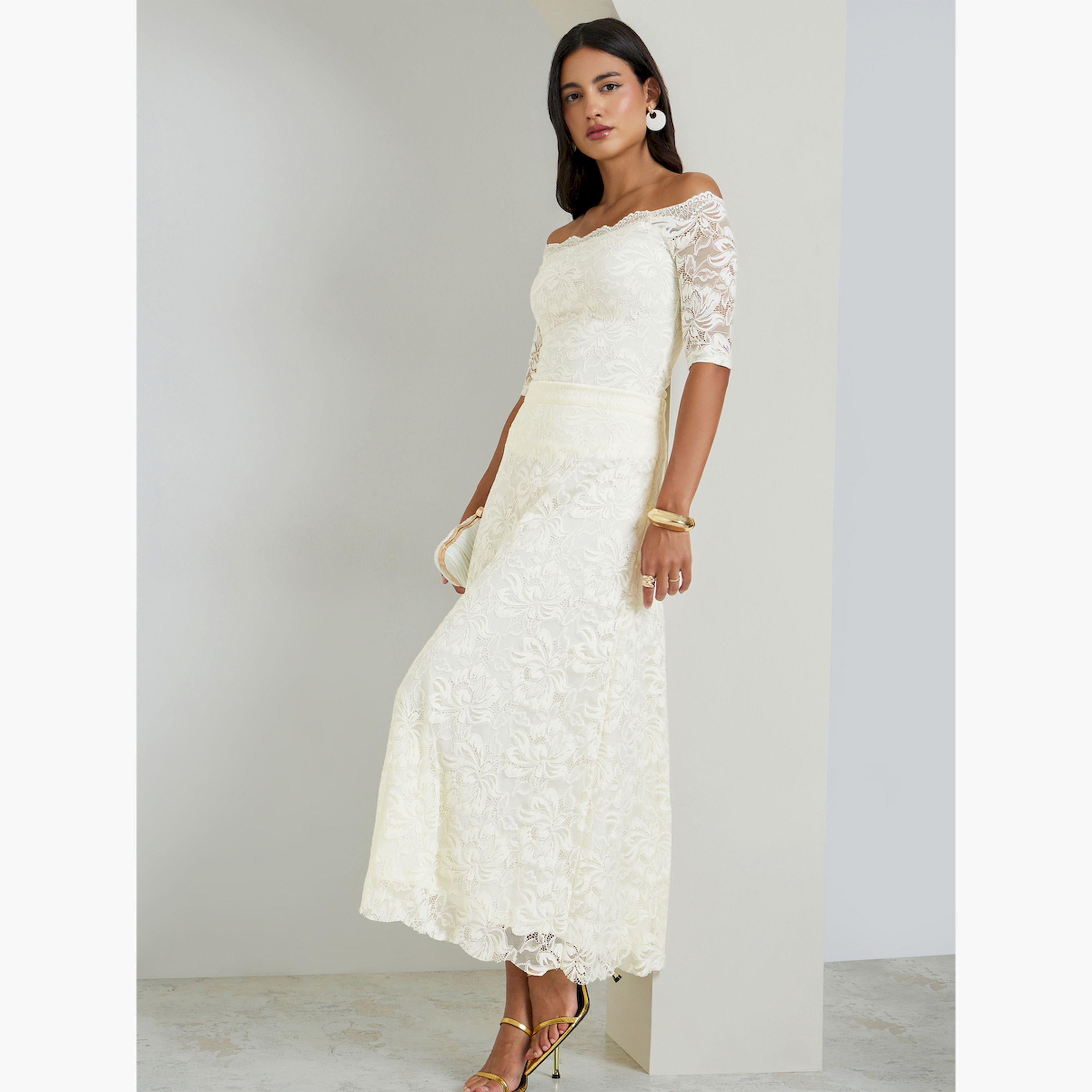 Styli Cream Lace Off-Shoulder Top-women-clothing-shirtsandblouses-blouses-image-2