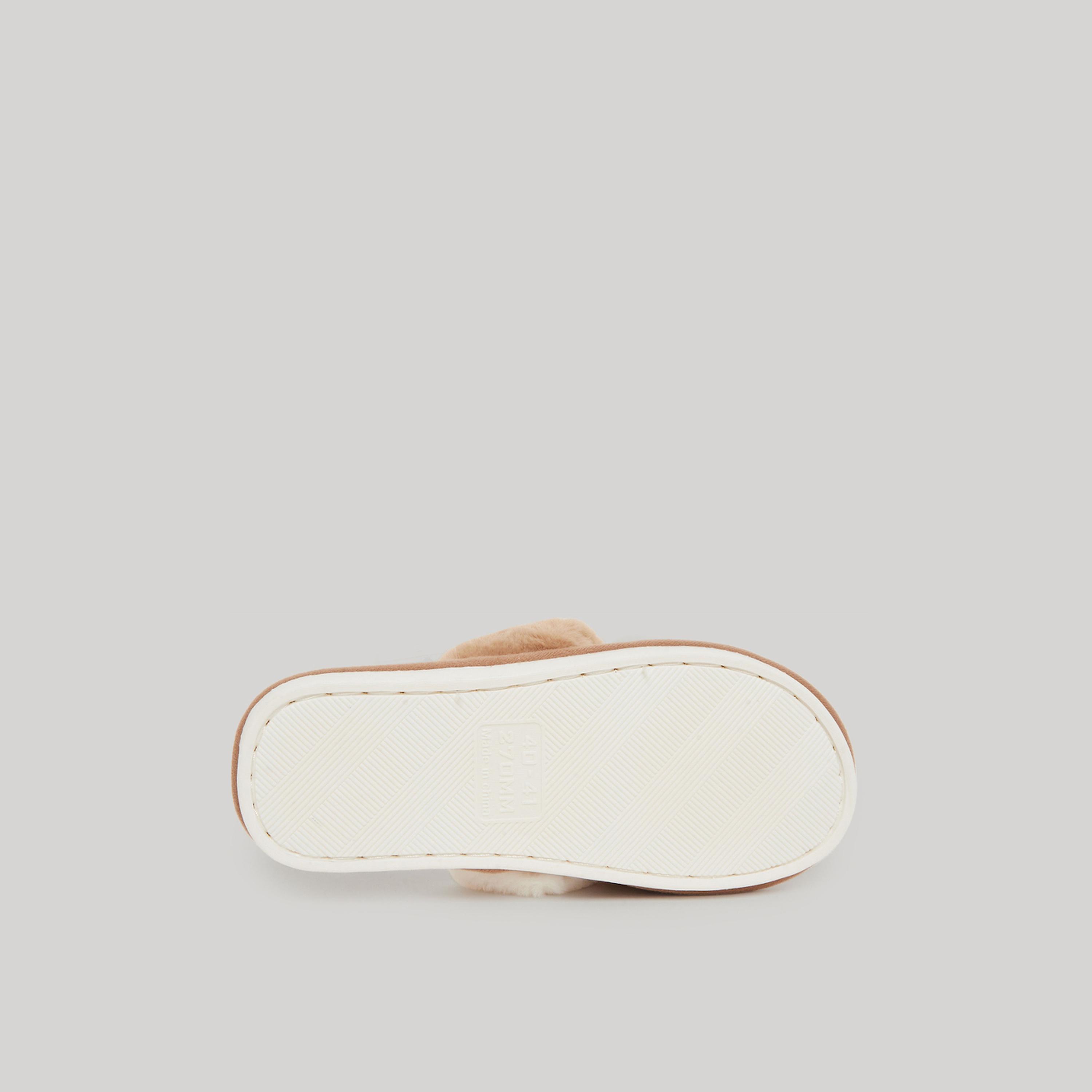 شبشب غرفة نوم فرو بتصميم متقاطع-women-shoes-bedroomslippers-image-6