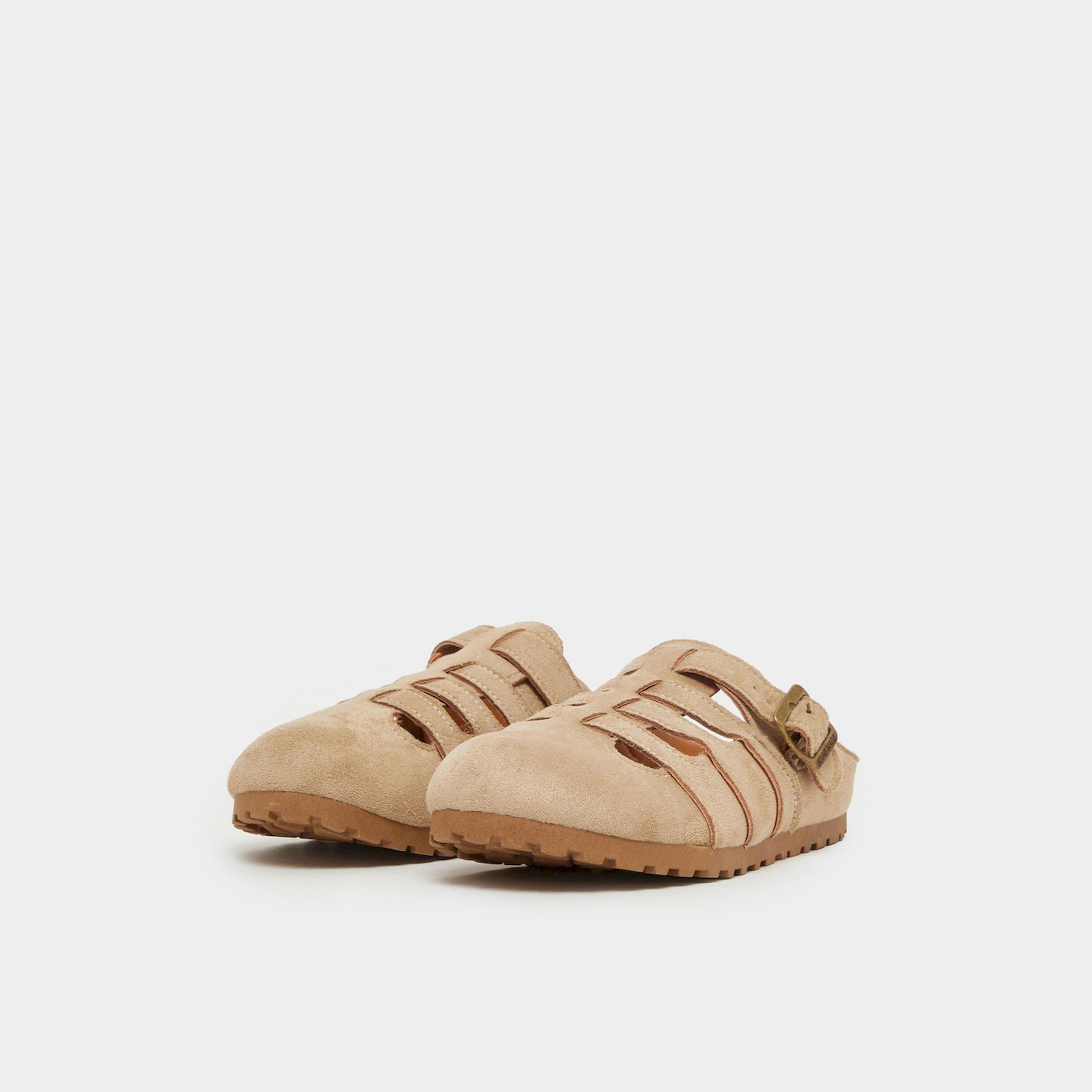 Styli Tan Suede Strappy Mules-women-shoes-flats-mules-image-1