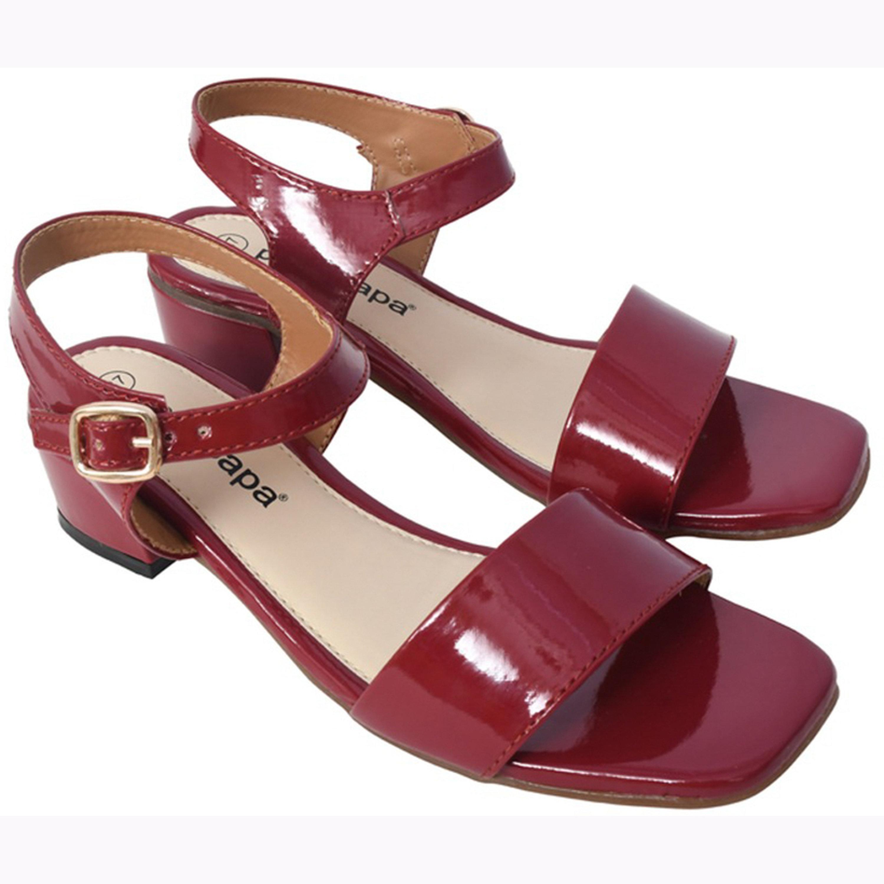 صندل بشريط واحد وكعب سميك-women-shoes-sandals-heeled-image-1