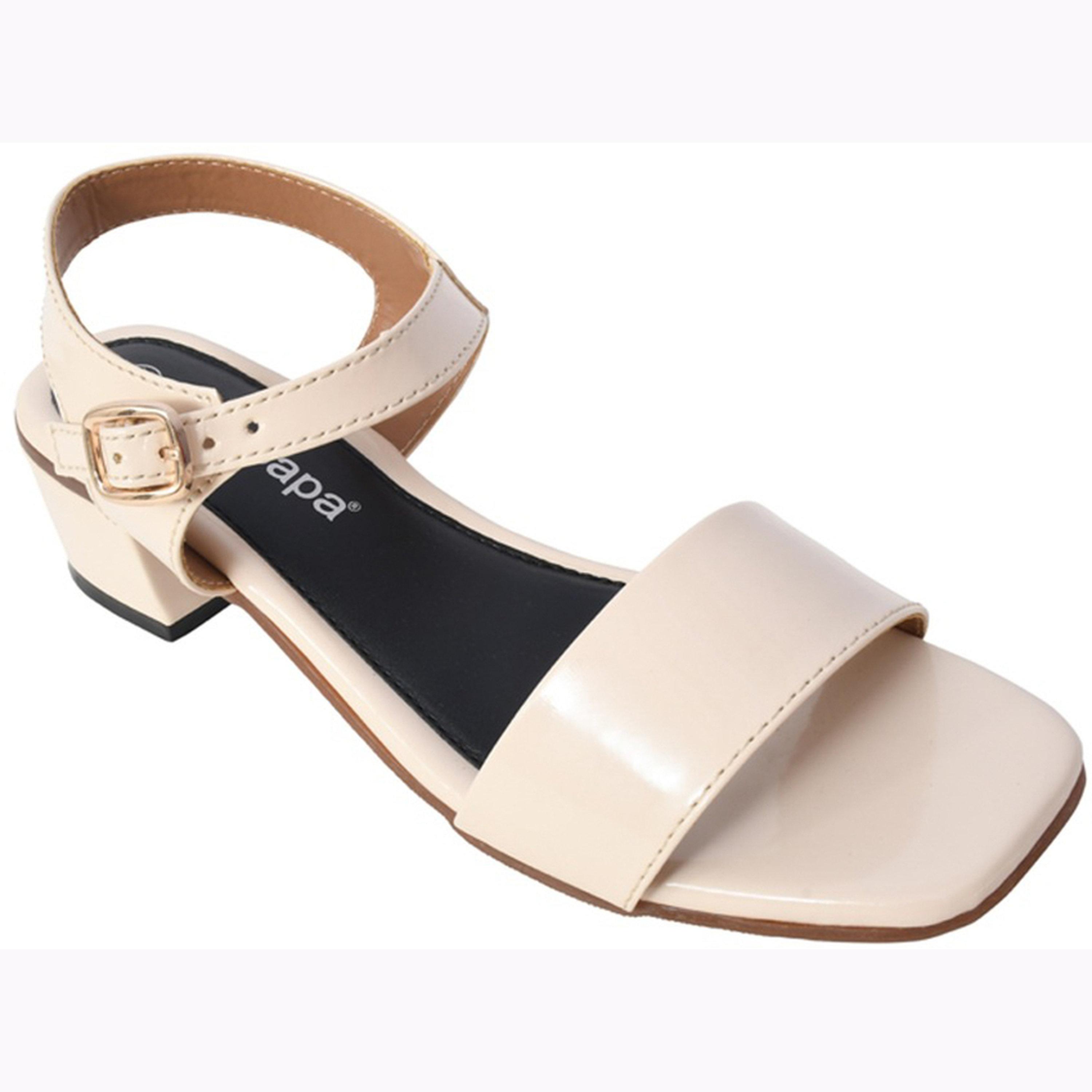 صندل بشريط واحد وكعب سميك-women-shoes-sandals-heeled-image-4