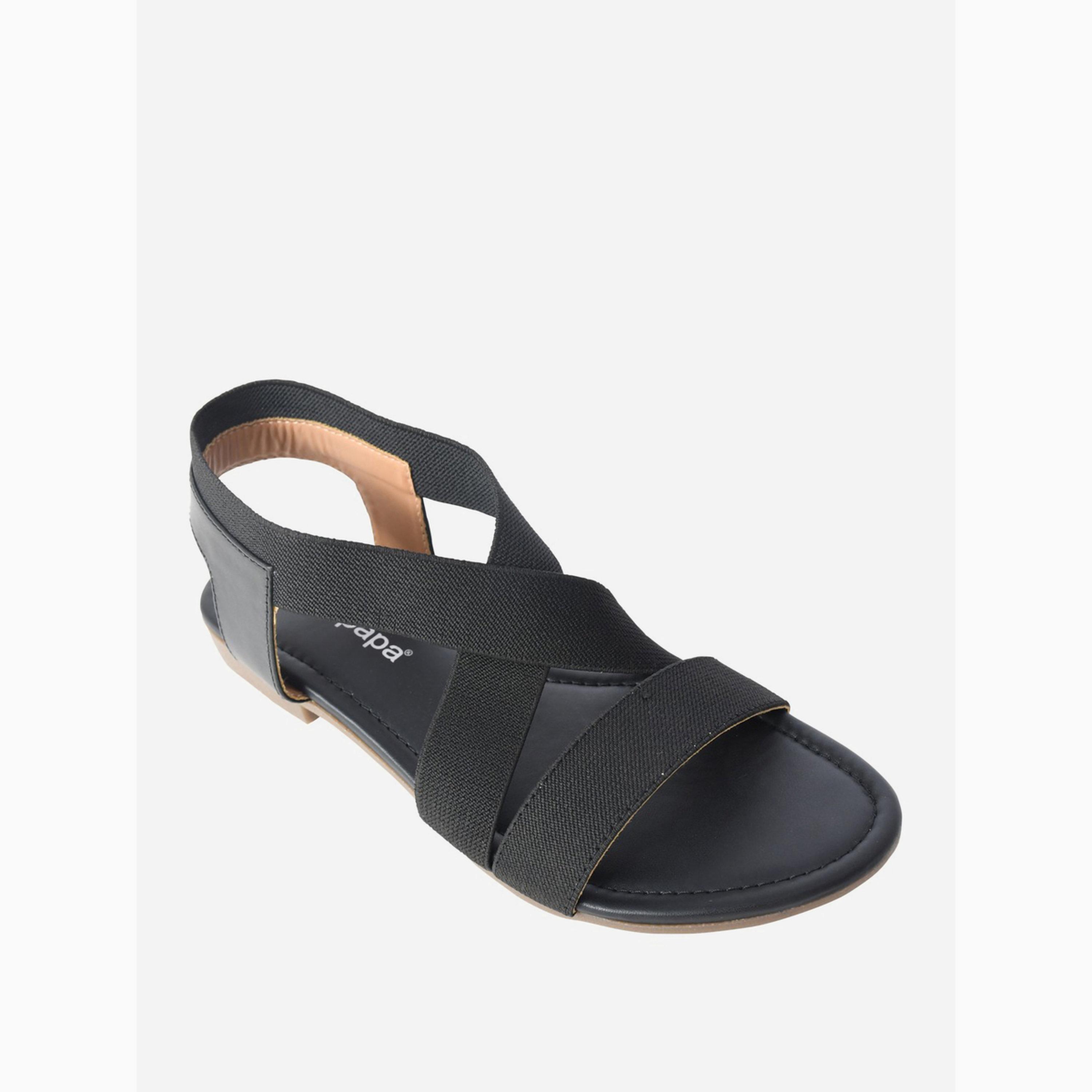 صندل مريح بخصر مطاطي-women-shoes-sandals-flats-image-4