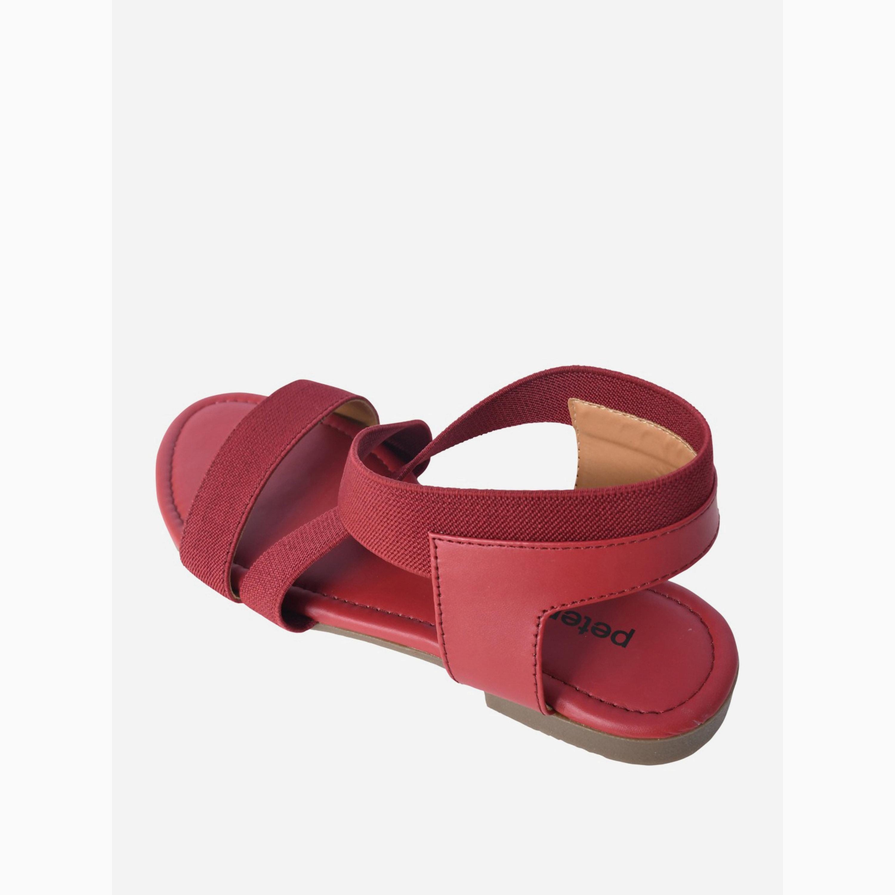 Take Two Burgundy Elastic Comfort Sandals-women-shoes-sandals-flats-image-4