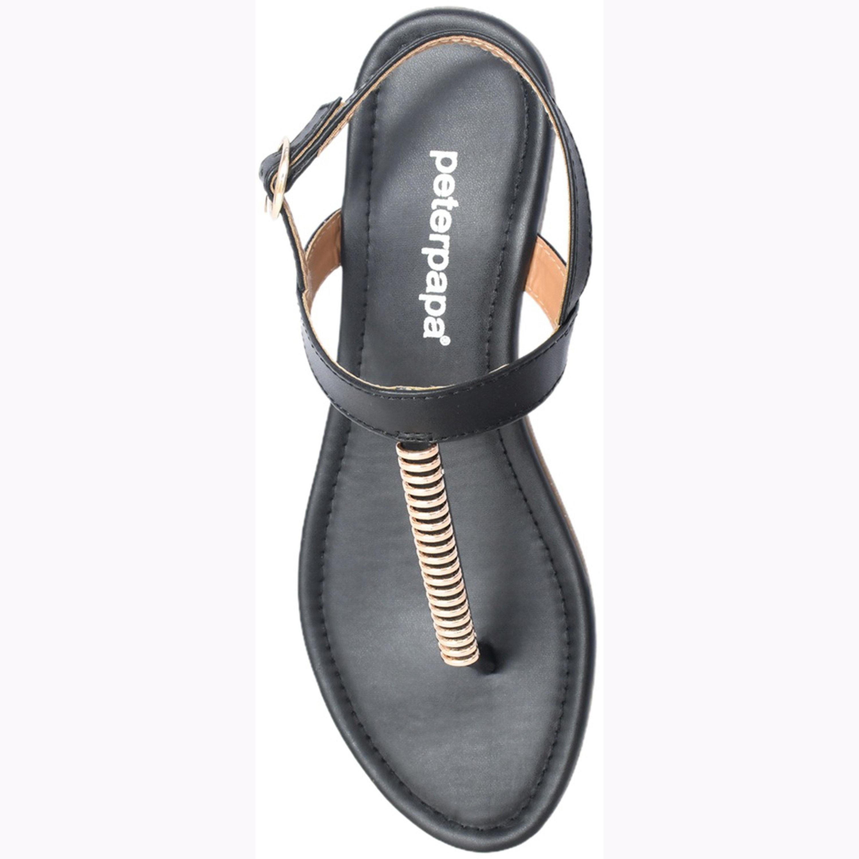 Take Two Embellished Strap Sandals with Buckle-women-shoes-sandals-flats-image-3