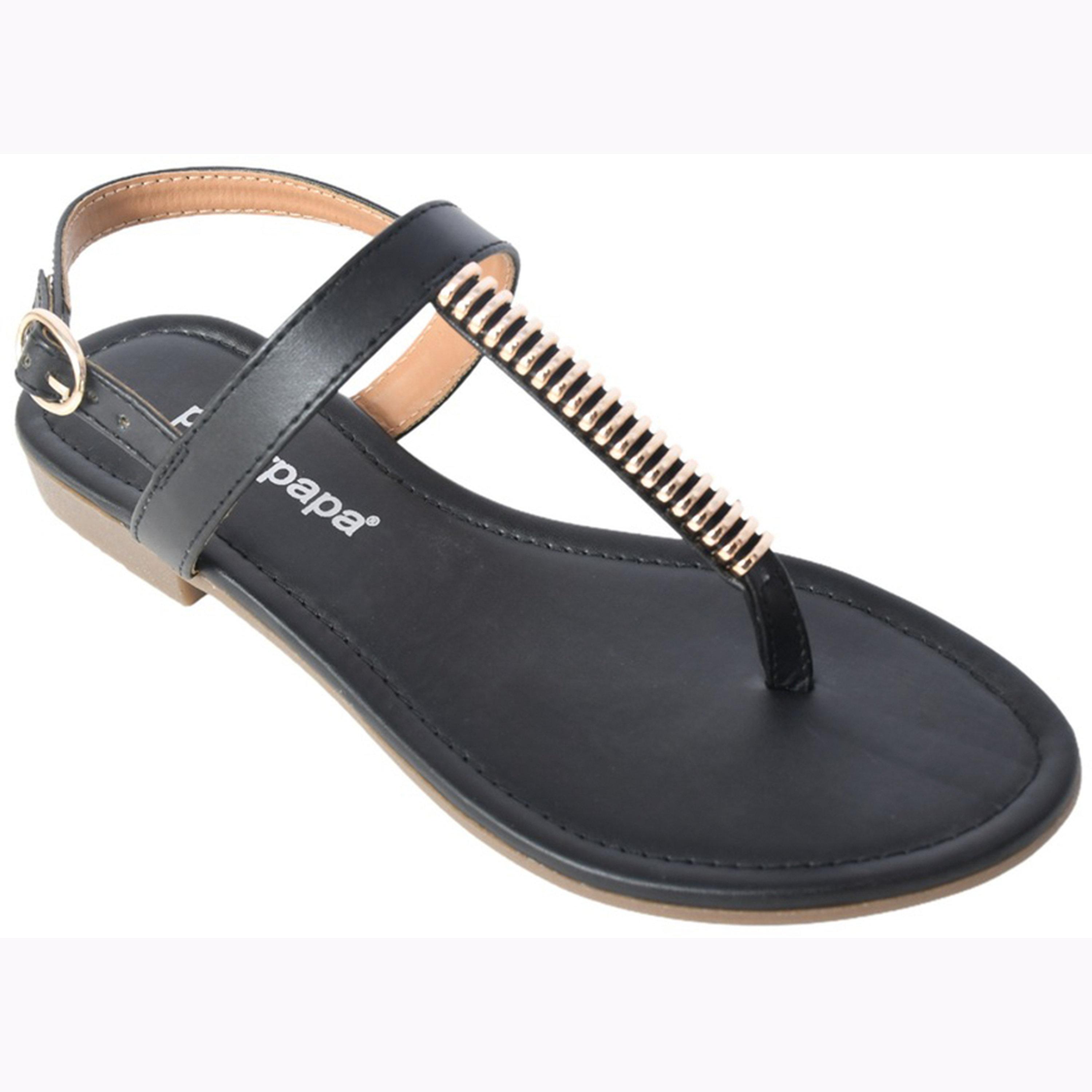 Take Two Embellished Strap Sandals with Buckle-women-shoes-sandals-flats-image-4