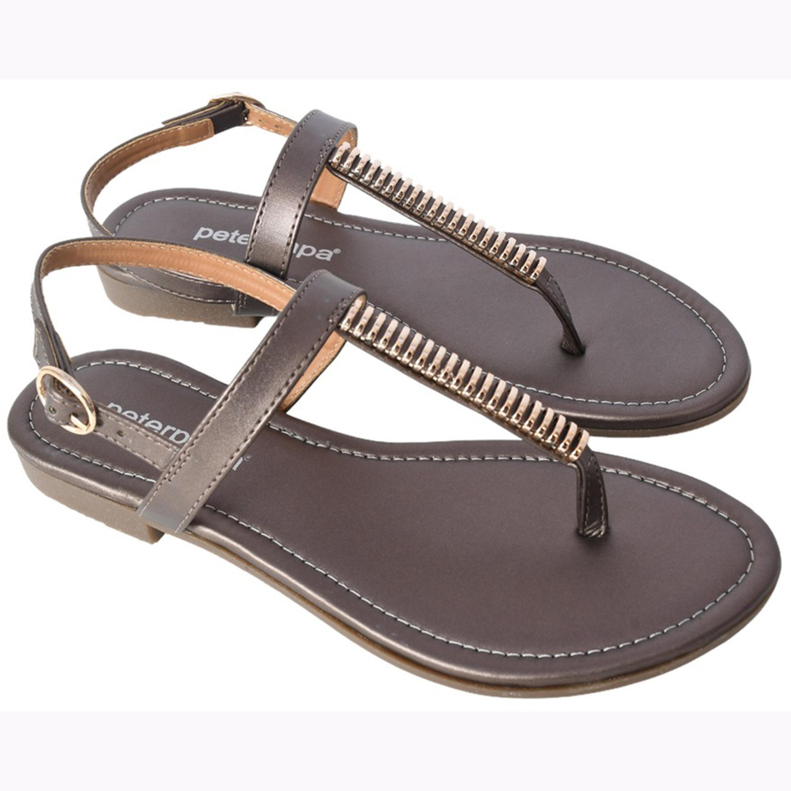 Take Two Embellished Strap Sandals with Buckle-women-shoes-sandals-flats-image-1