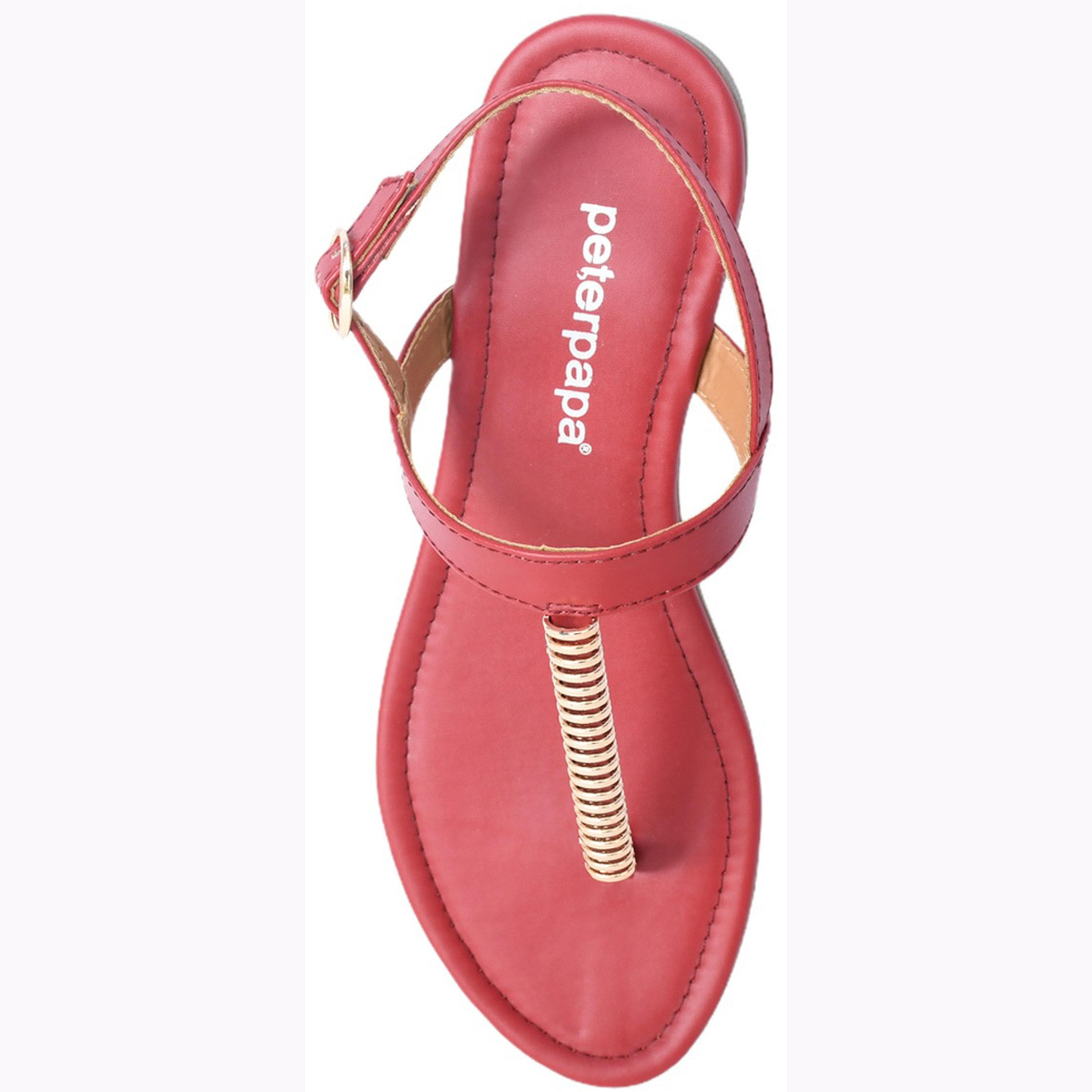 صندل بشريط مزين وإبزيم-women-shoes-sandals-flats-image-3