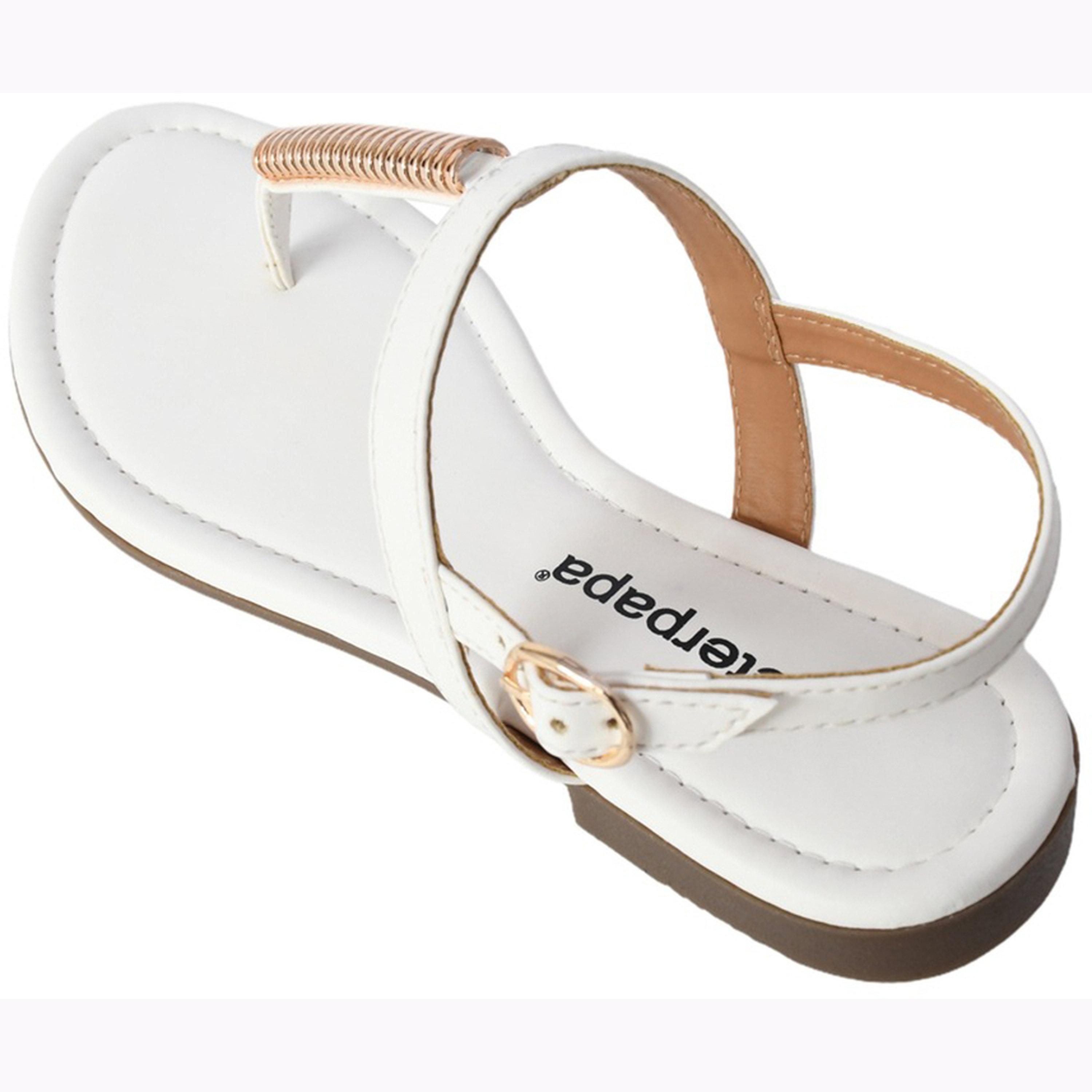 صندل بشريط مزين وإبزيم-women-shoes-sandals-flats-image-6