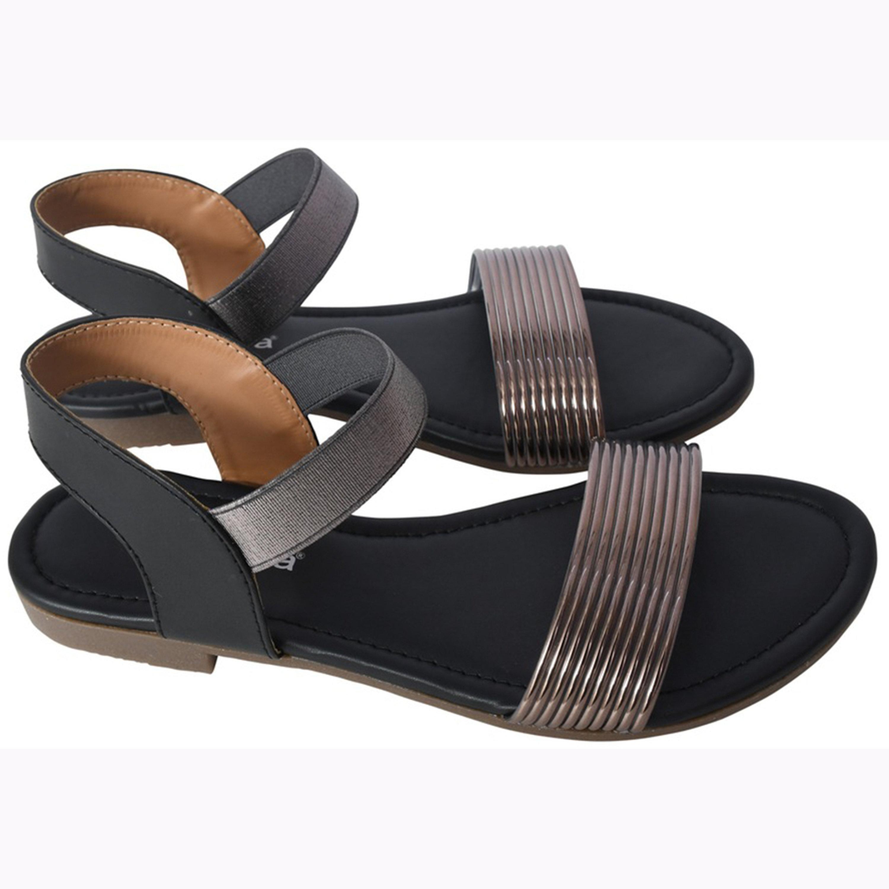 صندل بشريط واحد وحزام كاحل-women-shoes-sandals-flats-image-1