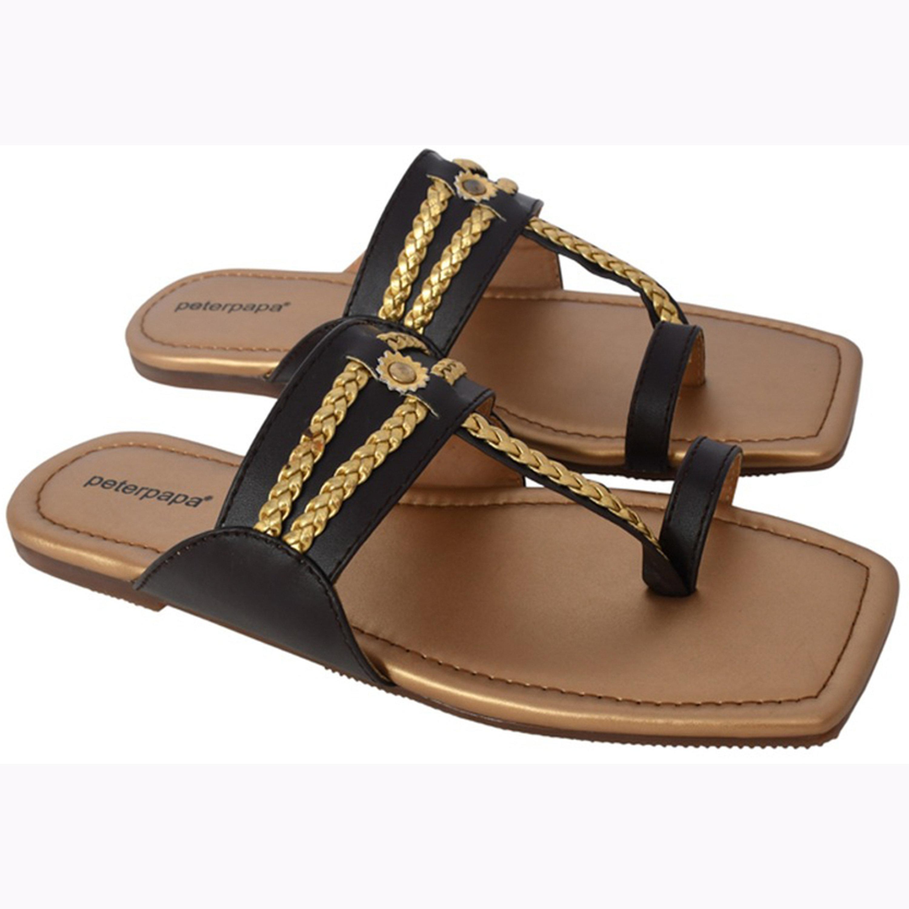 Take Two Kolhapuri Toe-Post Slip-On Sandals-women-shoes-sandals-flats-image-1