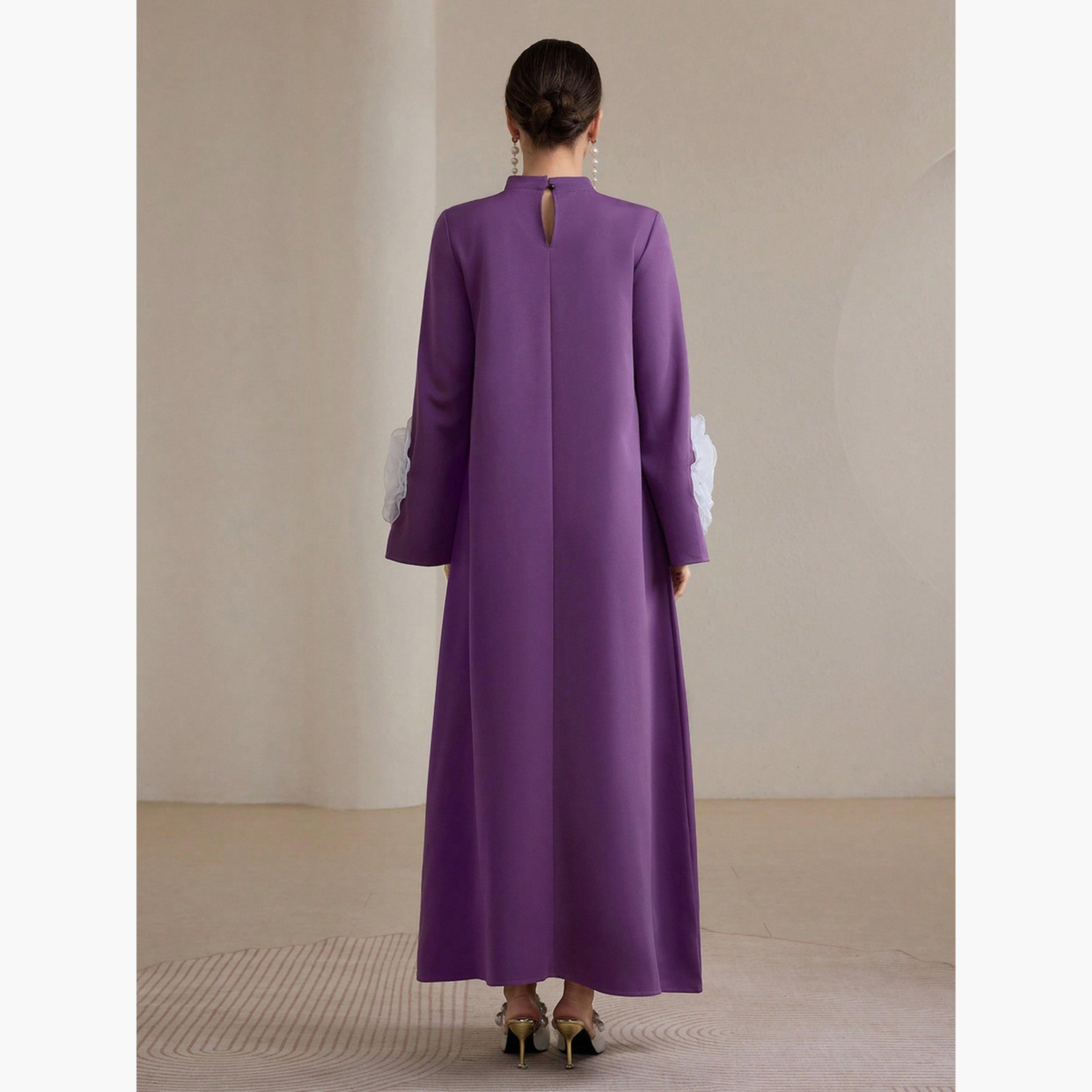 جلابية بكشكشة وتفاصيل زهور-women-arabicclothing-jalabiyas-image-6