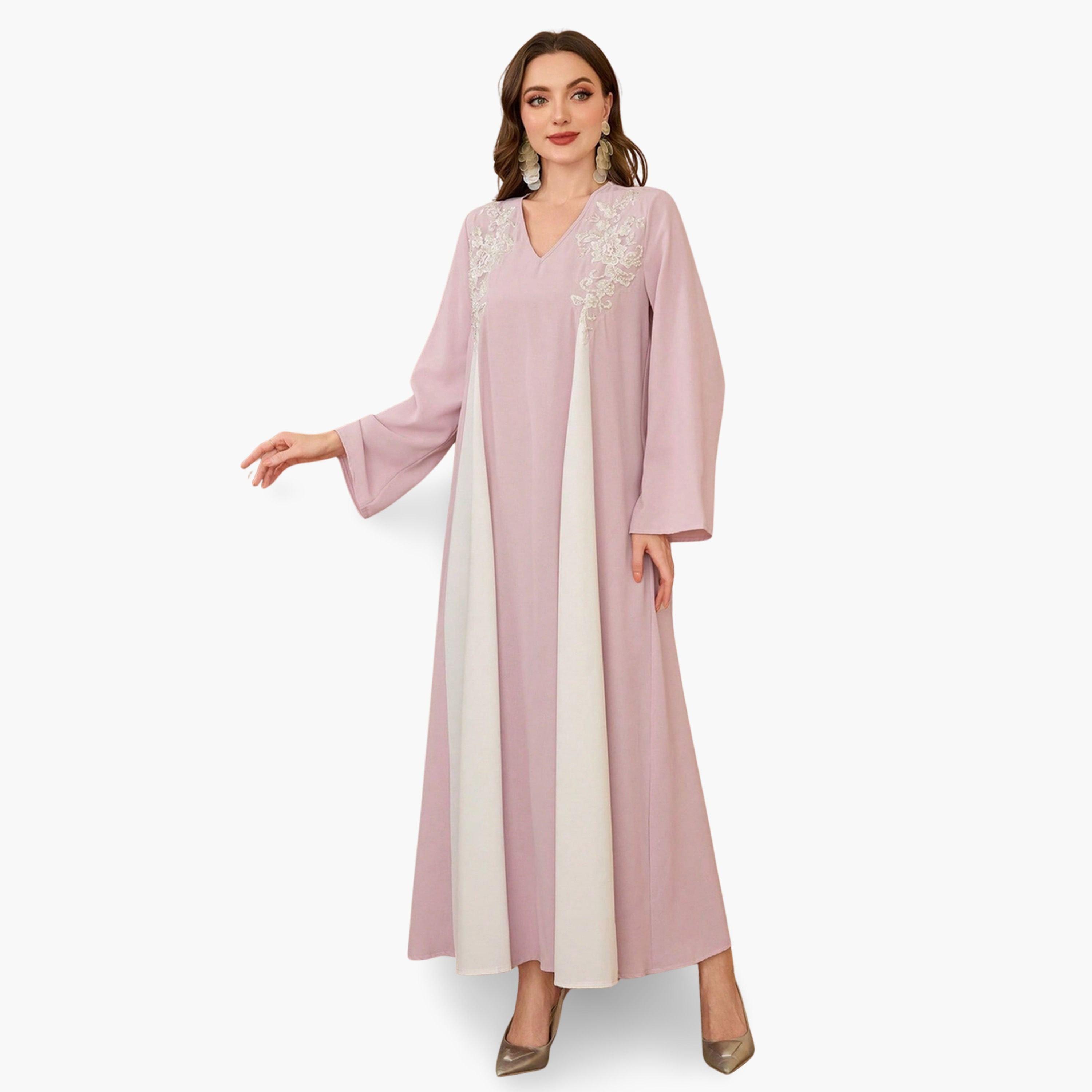 جلابية مطرزة بقصة واسعة-women-arabicclothing-jalabiyas-image-4