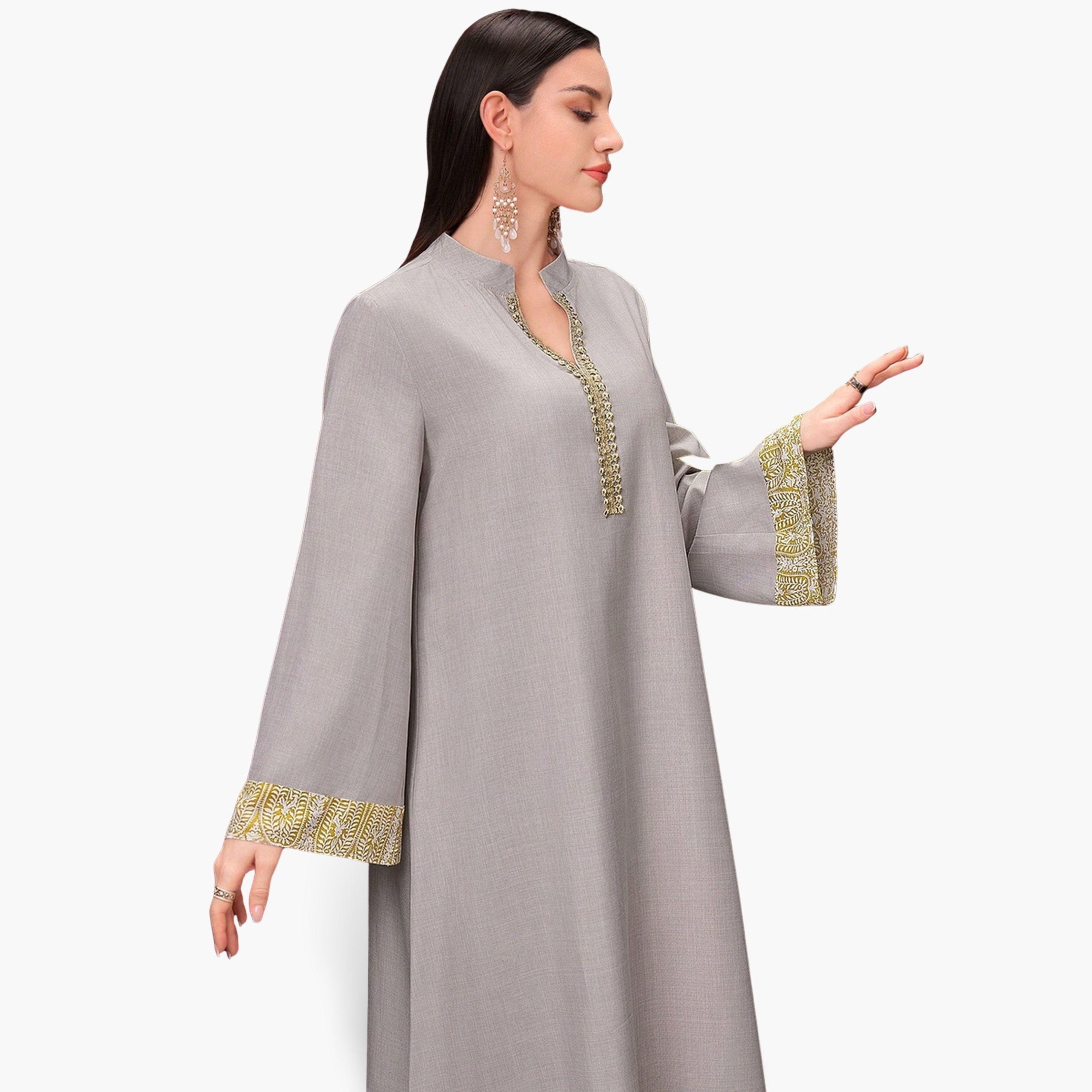 جلابية مطرزة بقصة واسعة-women-arabicclothing-jalabiyas-image-2