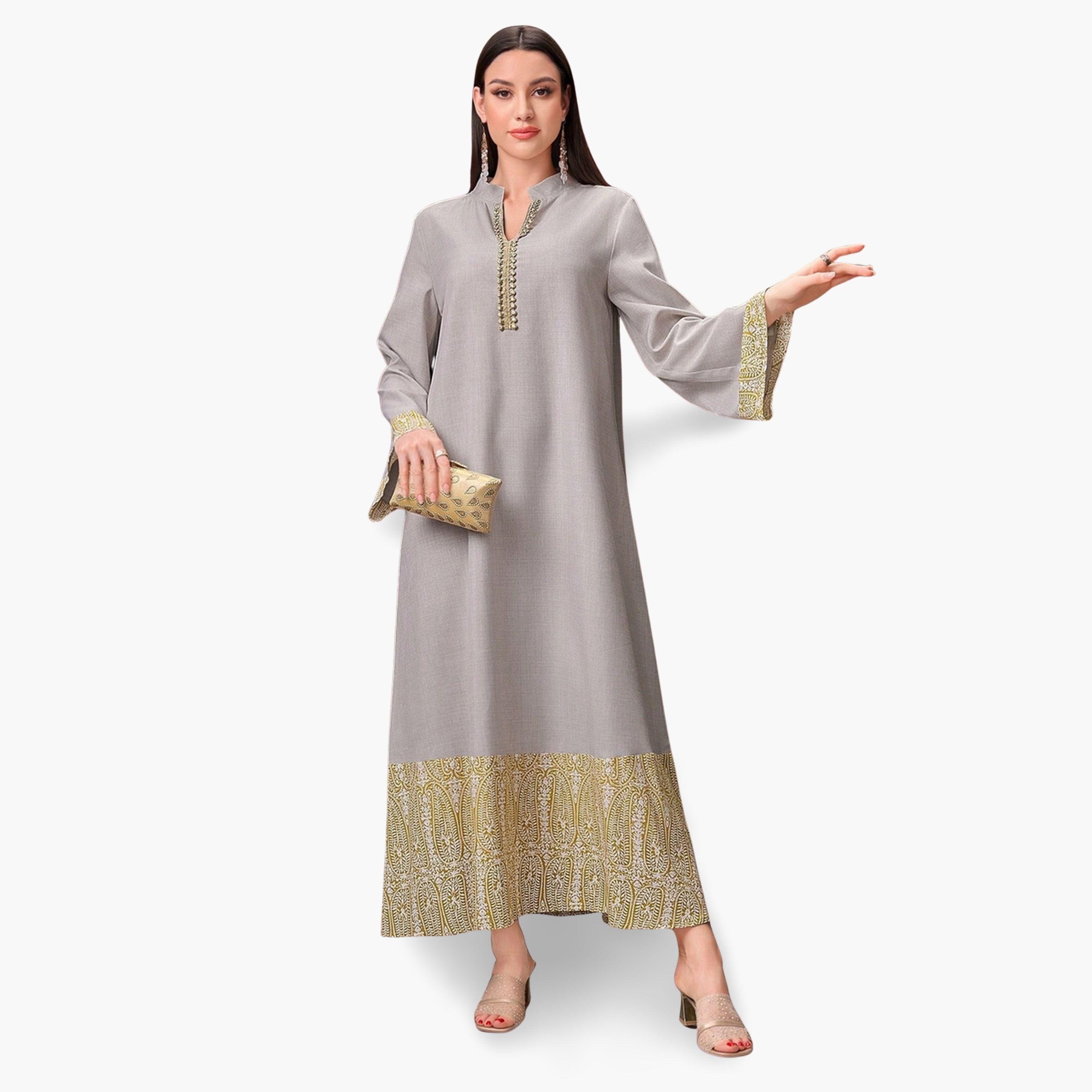 جلابية مطرزة بقصة واسعة-women-arabicclothing-jalabiyas-image-3