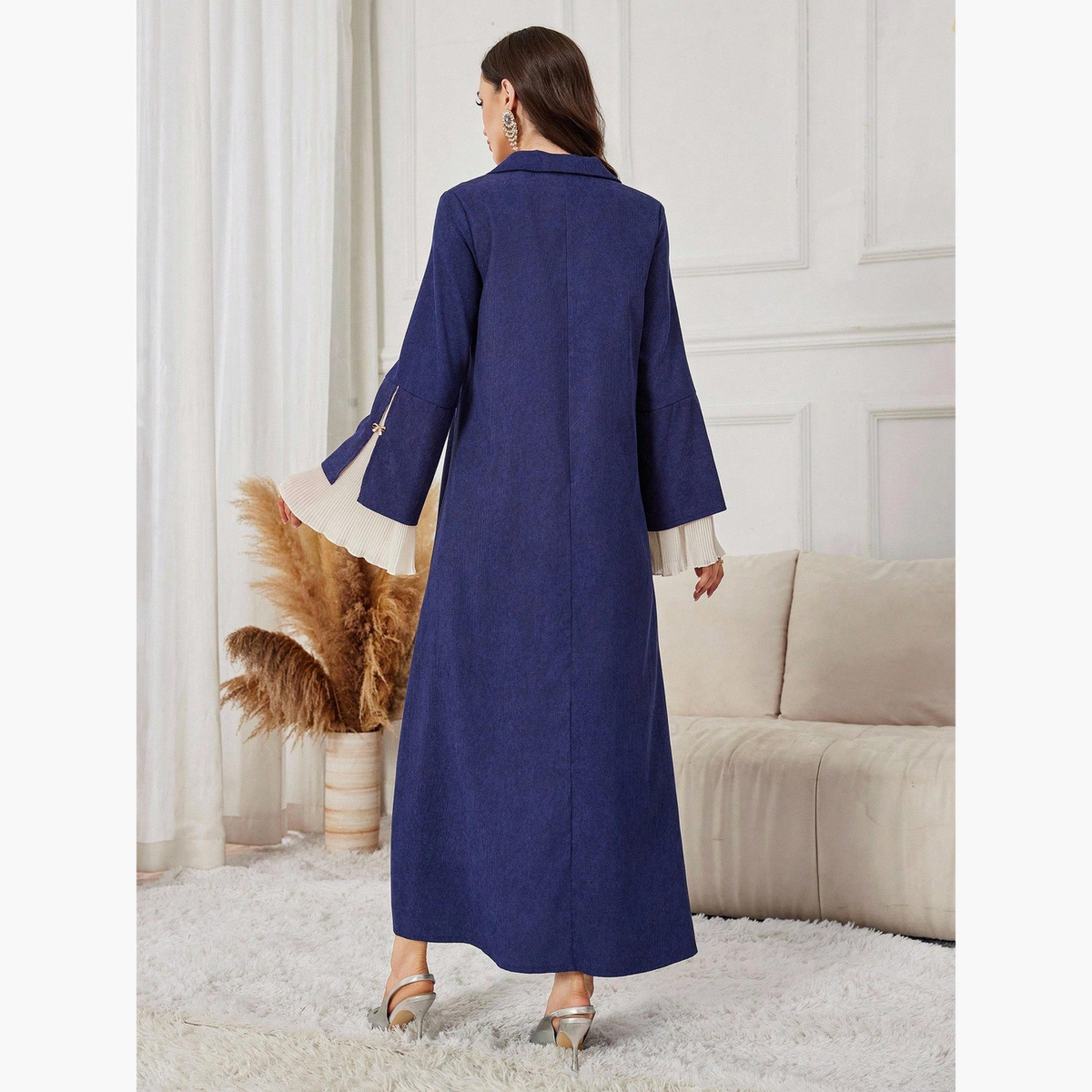 جلابية كحلي بياقة مفتوحة وأكمام واسعة-women-arabicclothing-jalabiyas-image-6