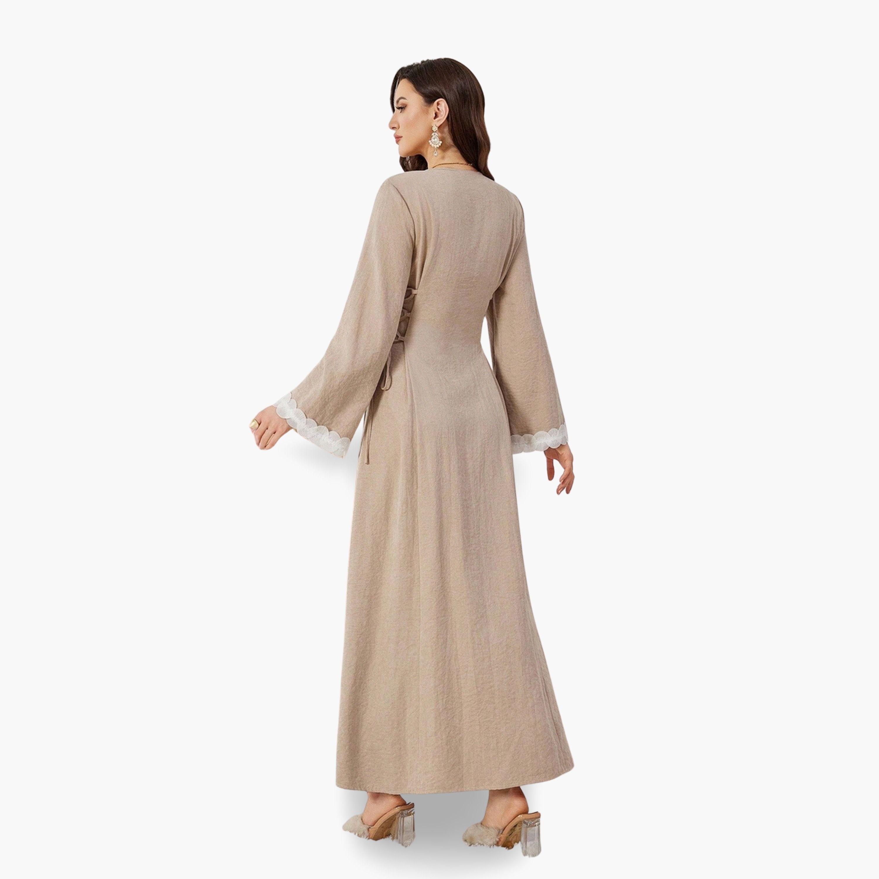 فستان طويل برباط خصر-women-clothing-dresses-image-4