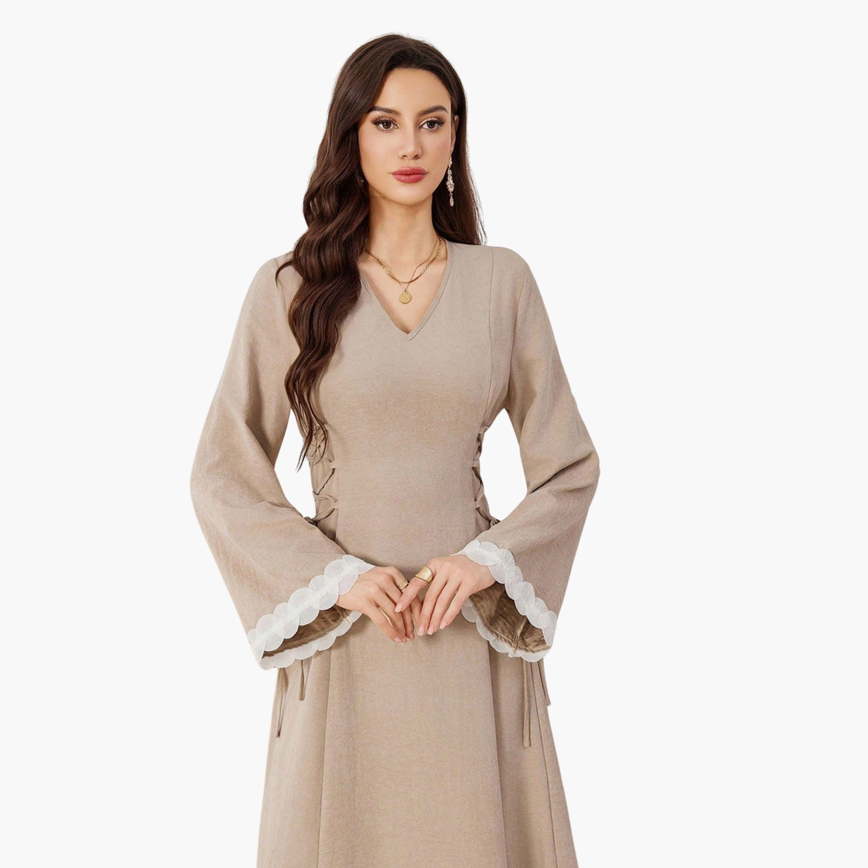 فستان طويل برباط خصر-women-clothing-dresses-image-5