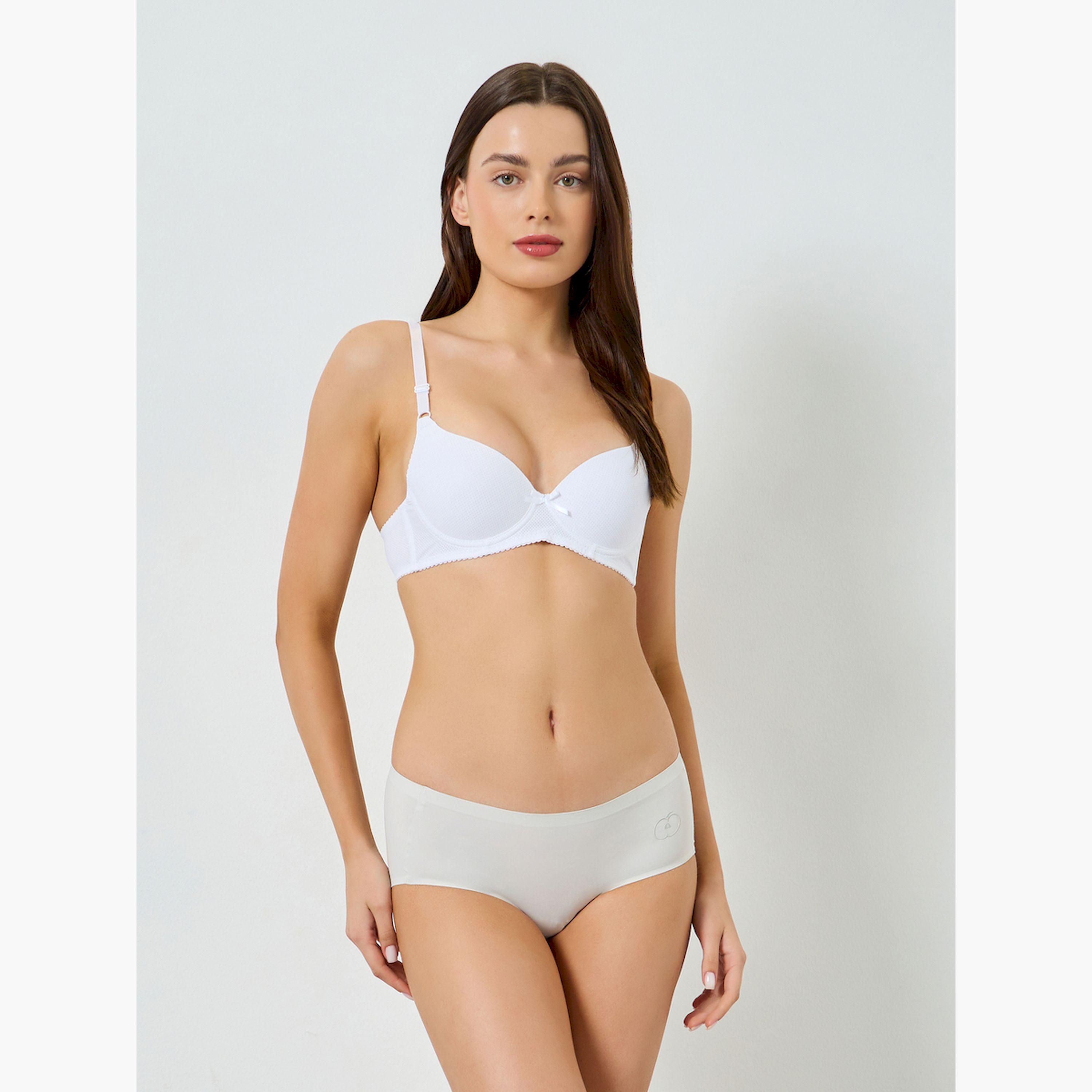 Styli Pack of 2 - Padded Wired Solid Push Up T-Shirt Bra-women-clothing-lingerie-bras-image-3