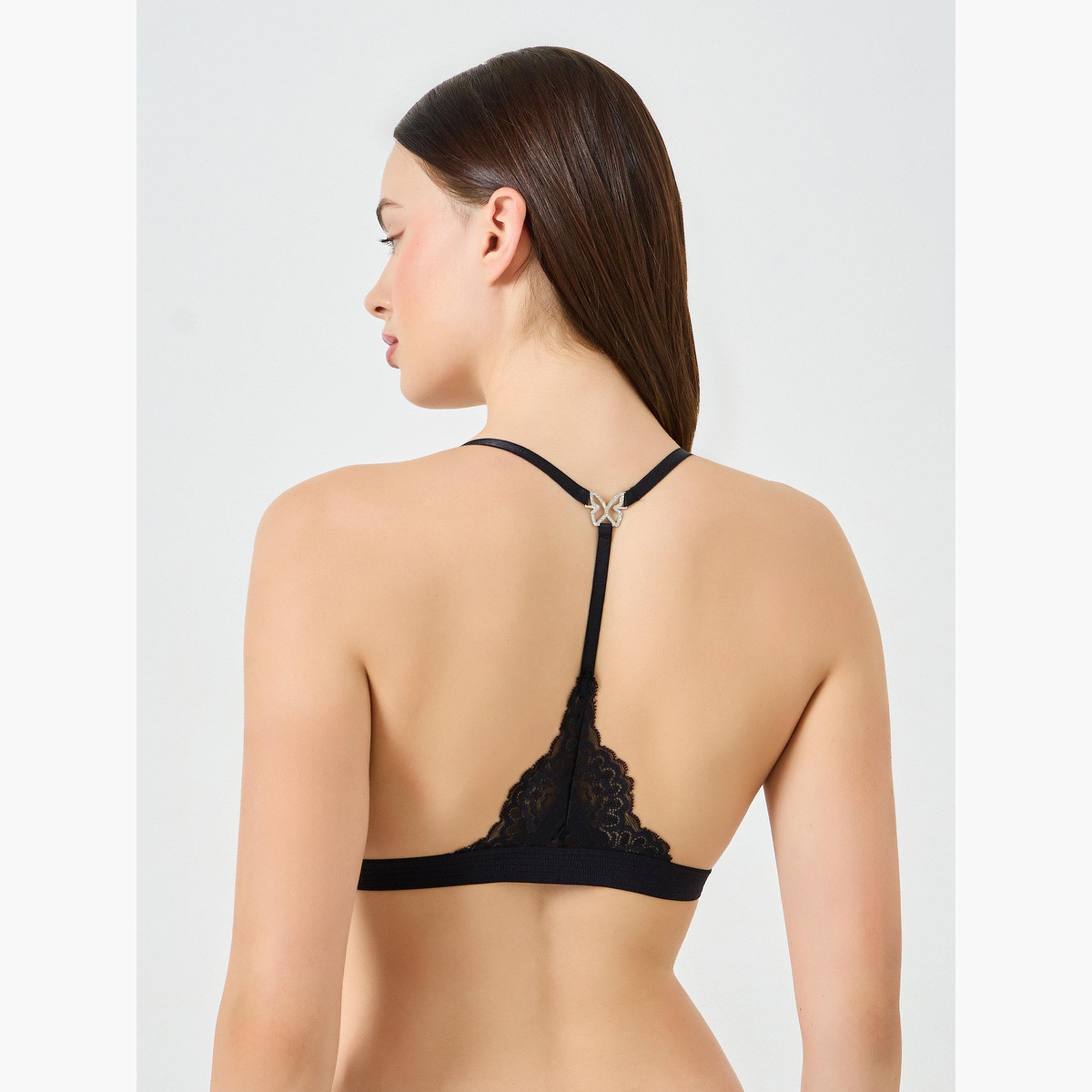 براليت دانتيل مبطنة بدون سلك وتفاصيل معدنية-women-clothing-lingerie-bras-image-4