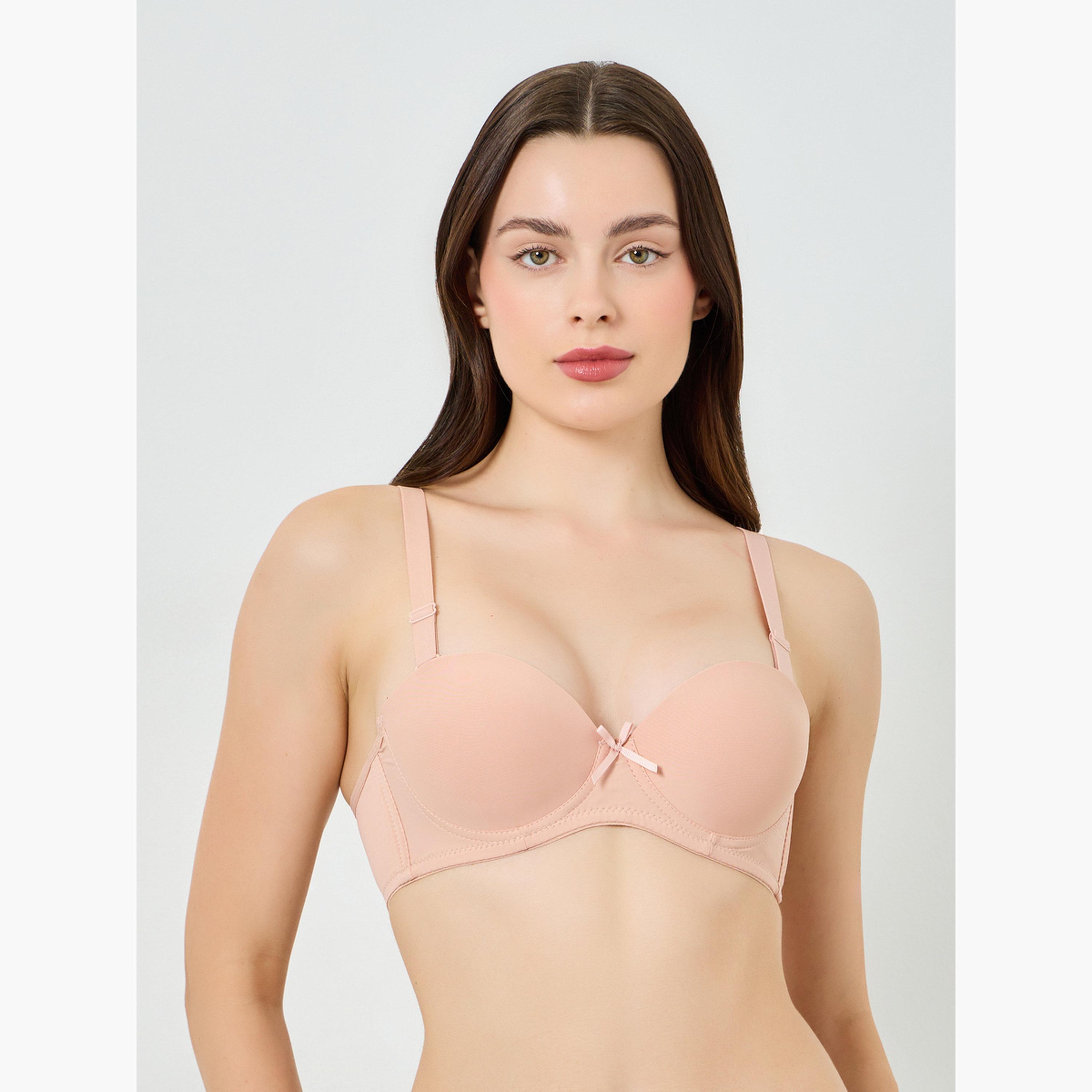Styli Pack of 2 - Padded Non Wired Bra with Broad Band-women-clothing-lingerie-bras-image-6