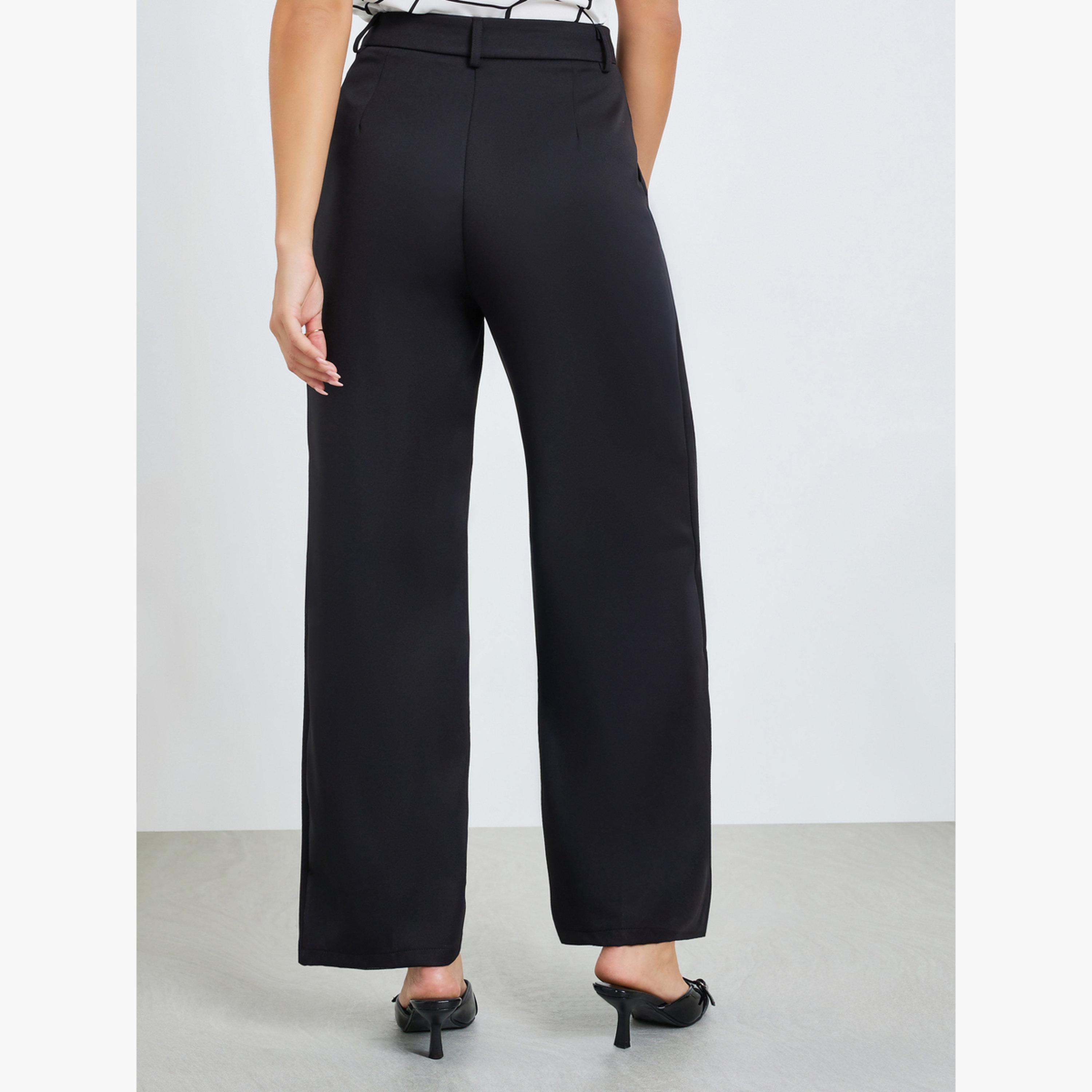 بنطال سادة بأرجل مستقيمة-women-clothing-bottoms-trousers-image-4