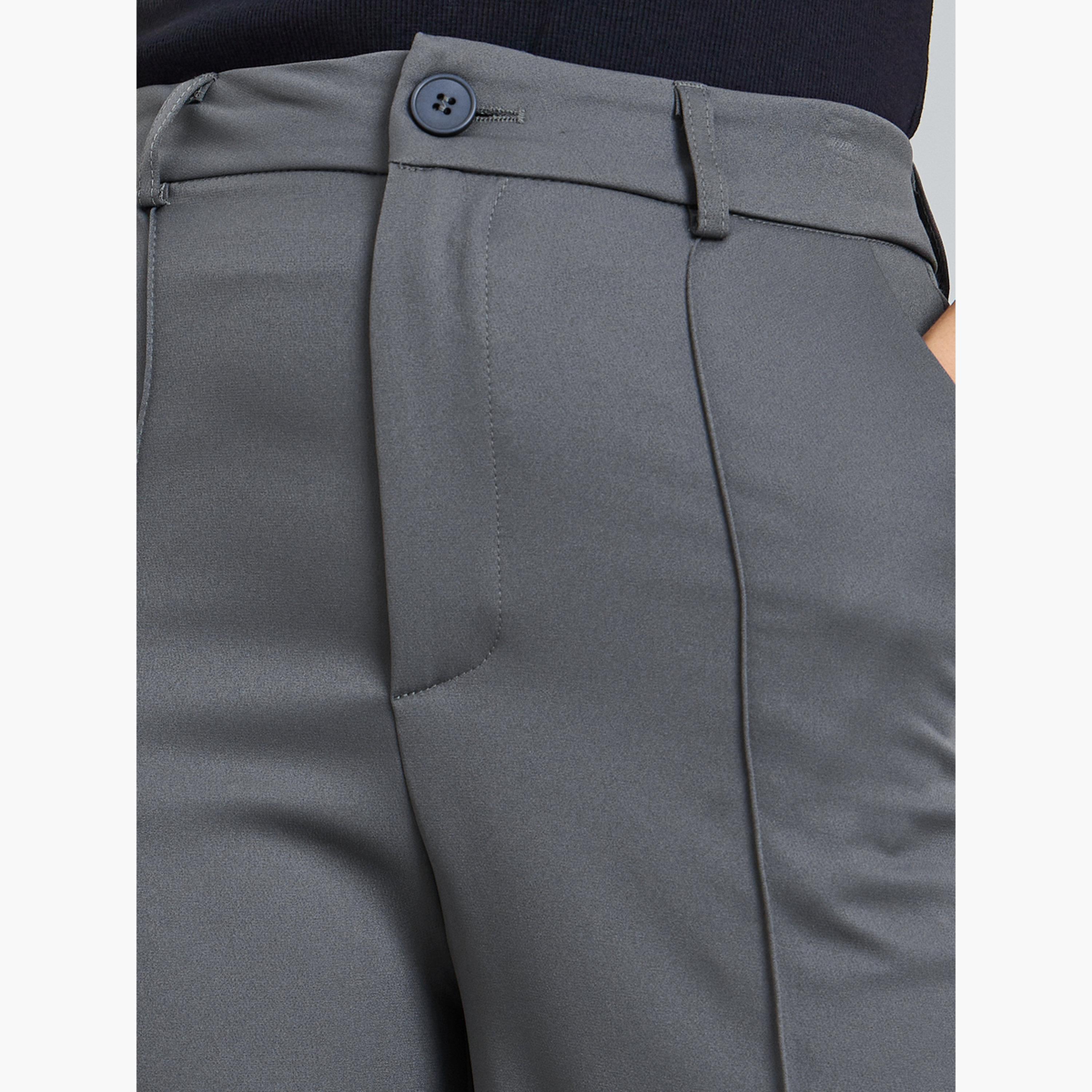 بنطال رمادي سادة بقصة مستقيمة-women-clothing-bottoms-trousers-image-4