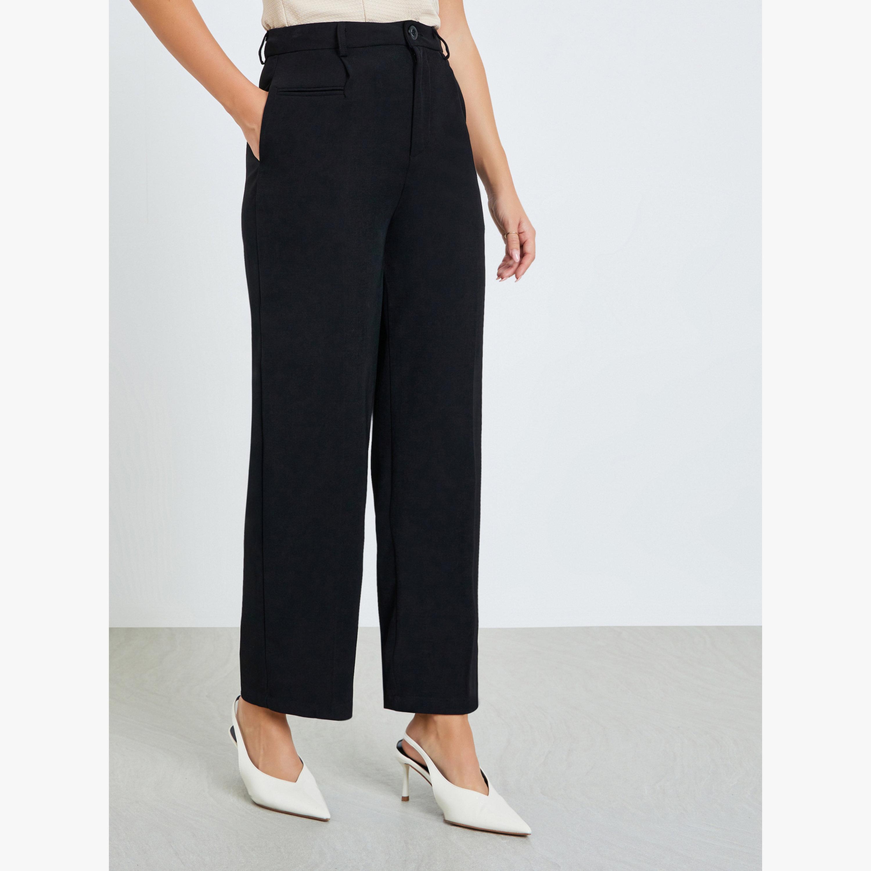 بنطال سادة بأرجل واسعة-women-clothing-bottoms-trousers-image-1