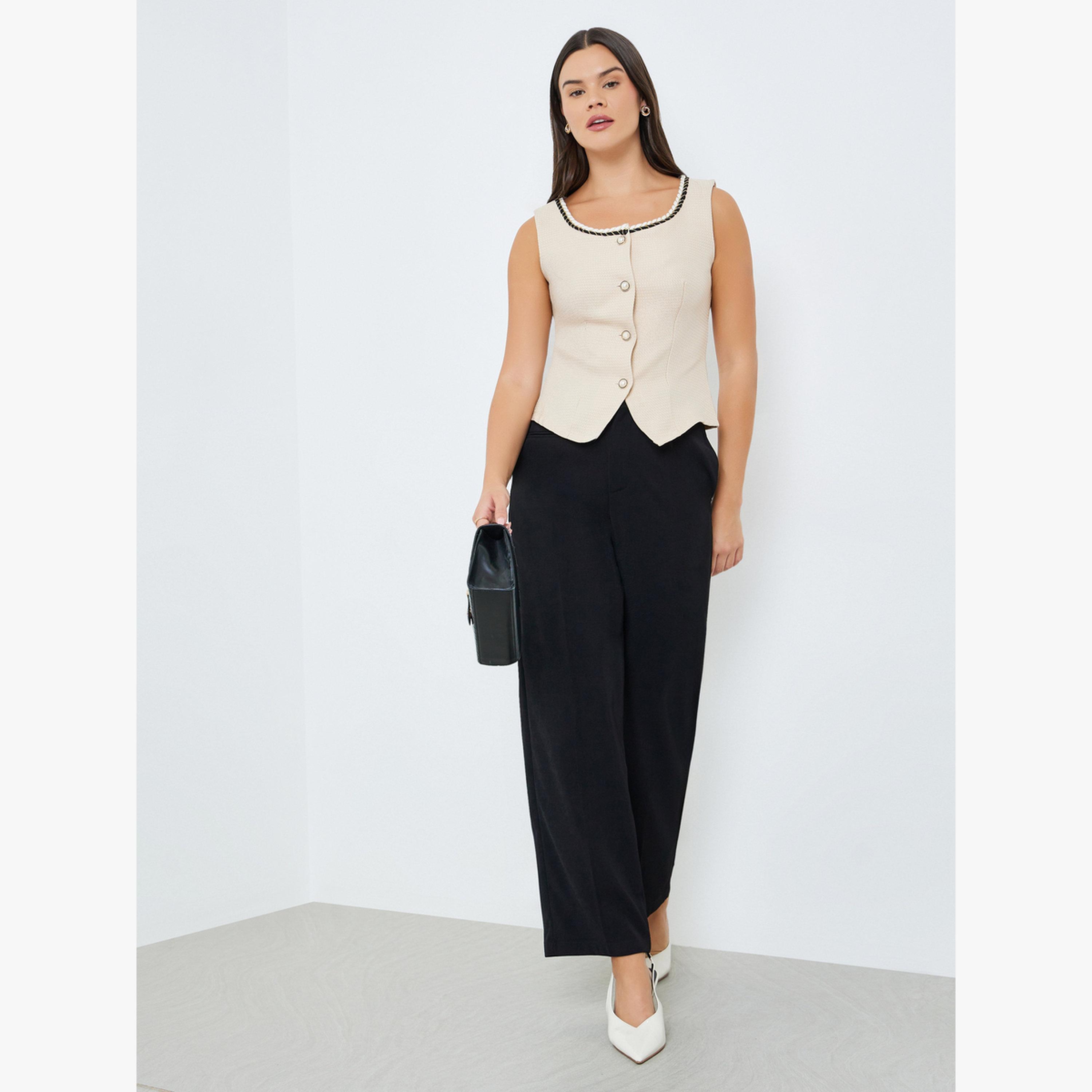بنطال سادة بأرجل واسعة-women-clothing-bottoms-trousers-image-2