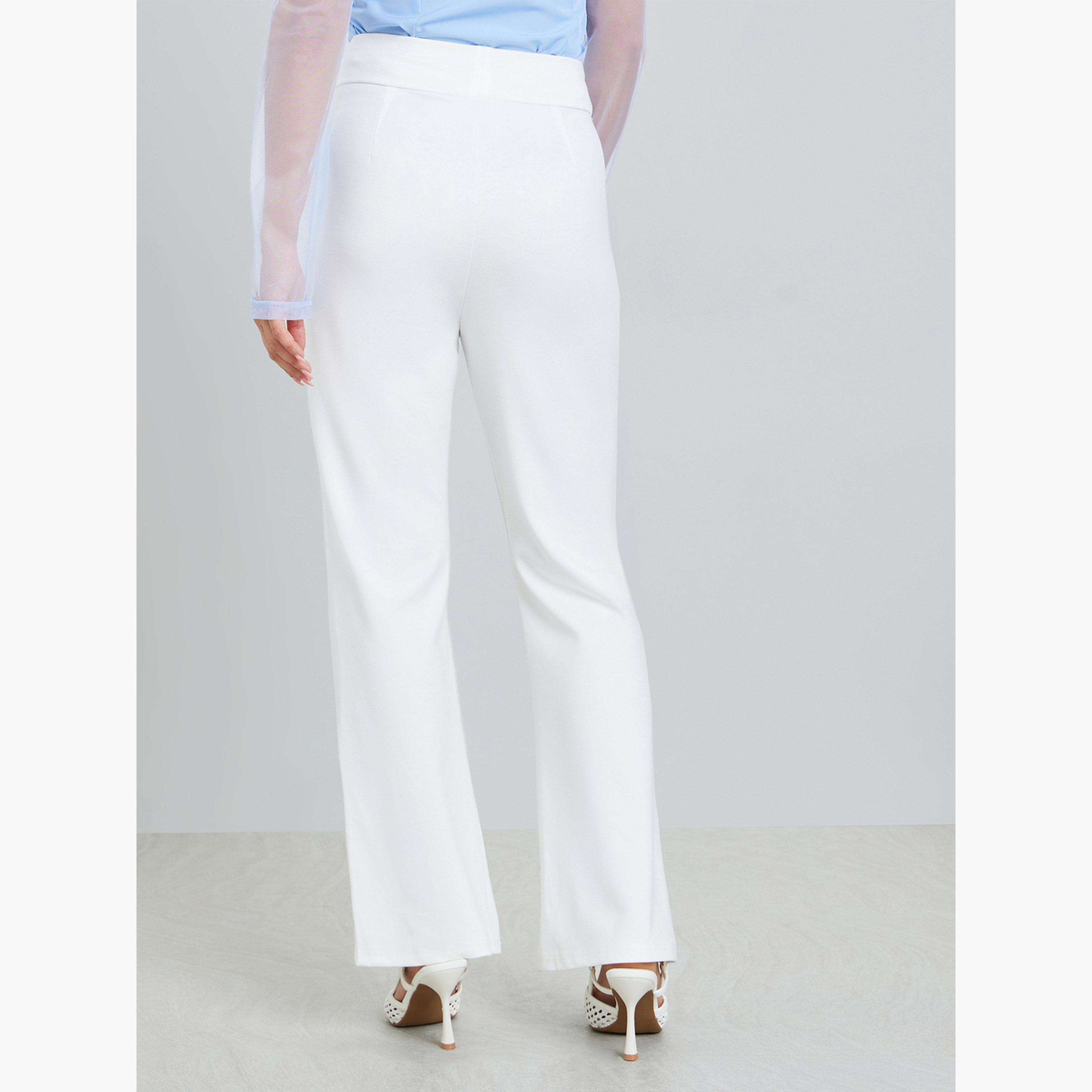 Take Two White Wide Leg Buttoned Trousers-women-clothing-bottoms-trousers-image-3