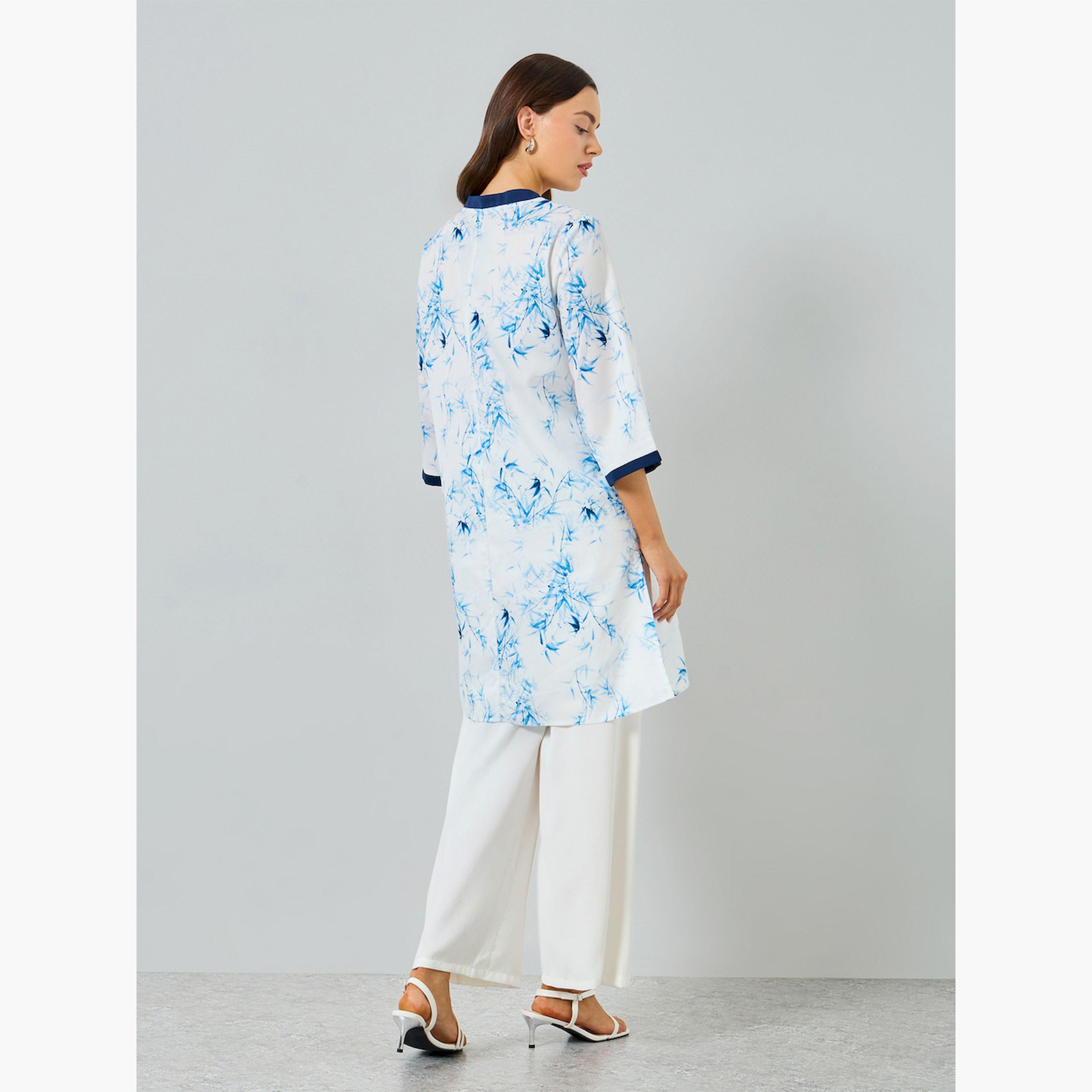 Take Two X Styli Floral Print A-Line Tunic and Trousers Co-Ords-women-clothing-coordsets-image-5