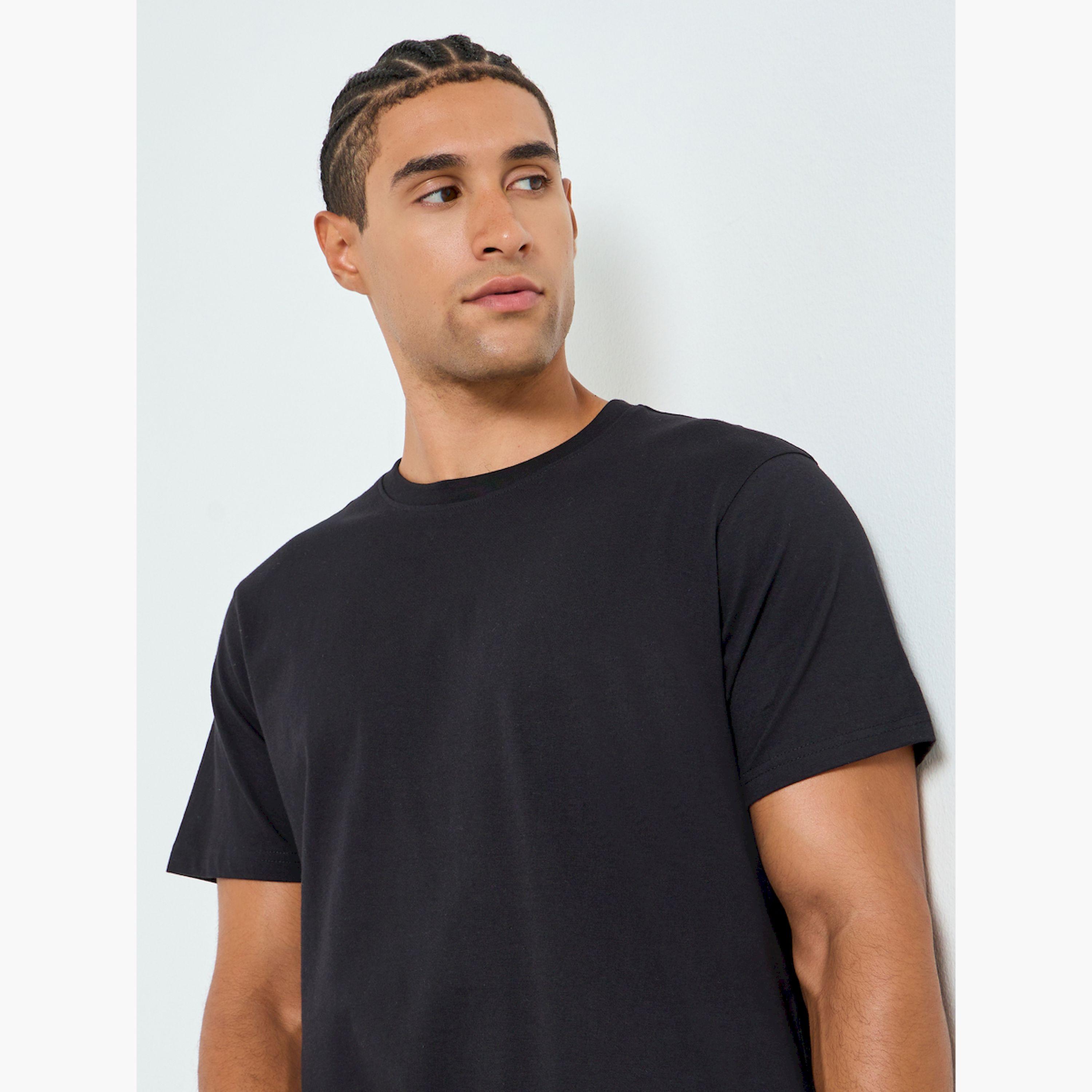 تيشيرت بياقة دائرية وقصة عادية-men-clothing-tshirtsandpolos-tshirts-image-3
