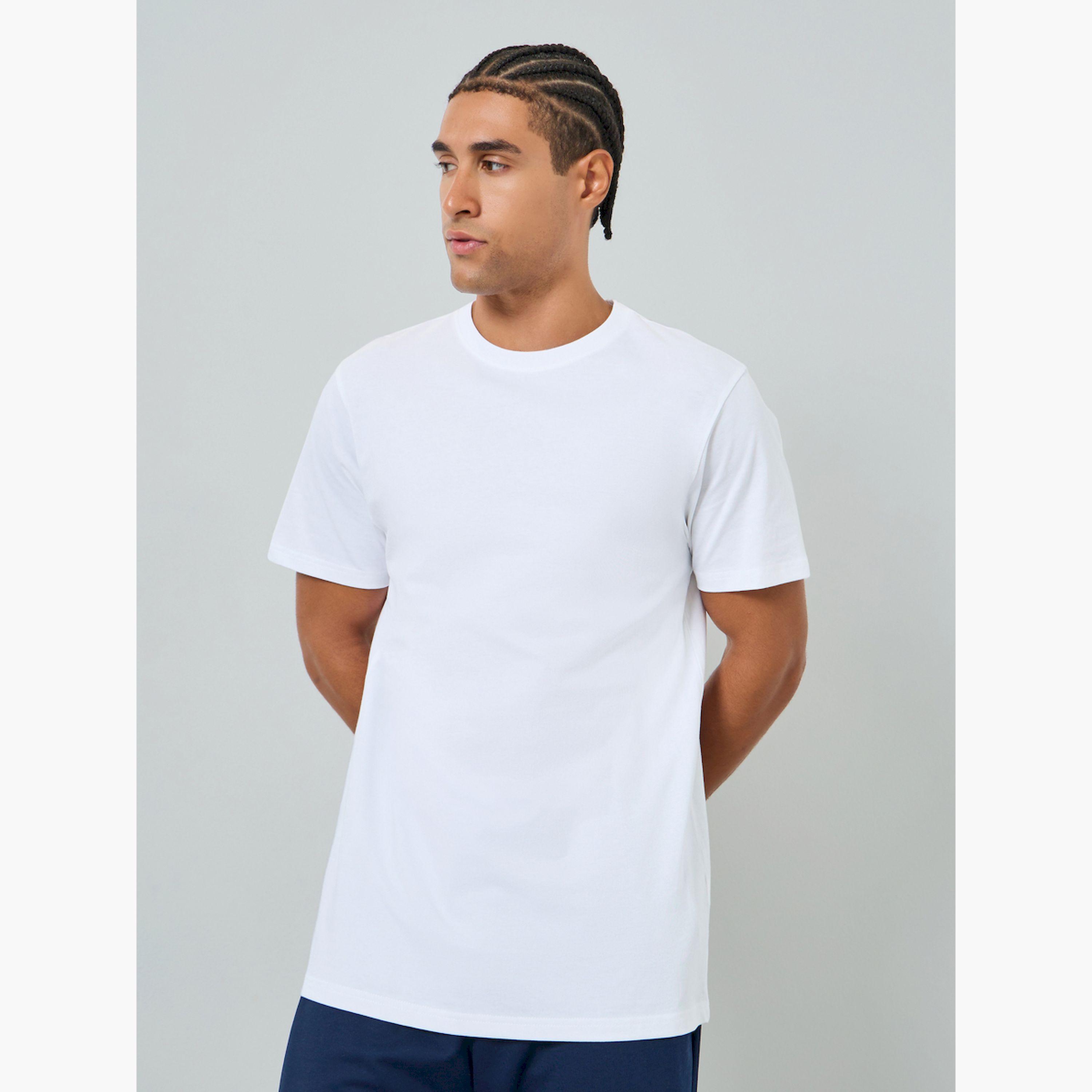 تيشيرت بياقة دائرية وقصة عادية-men-clothing-tshirtsandpolos-tshirts-image-1