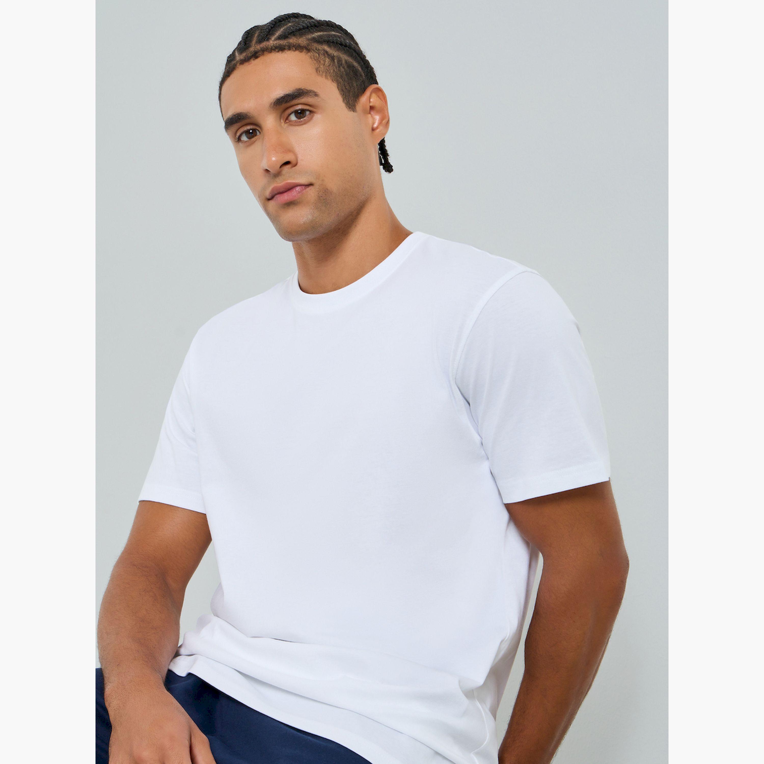 تيشيرت بياقة دائرية وقصة عادية-men-clothing-tshirtsandpolos-tshirts-image-3