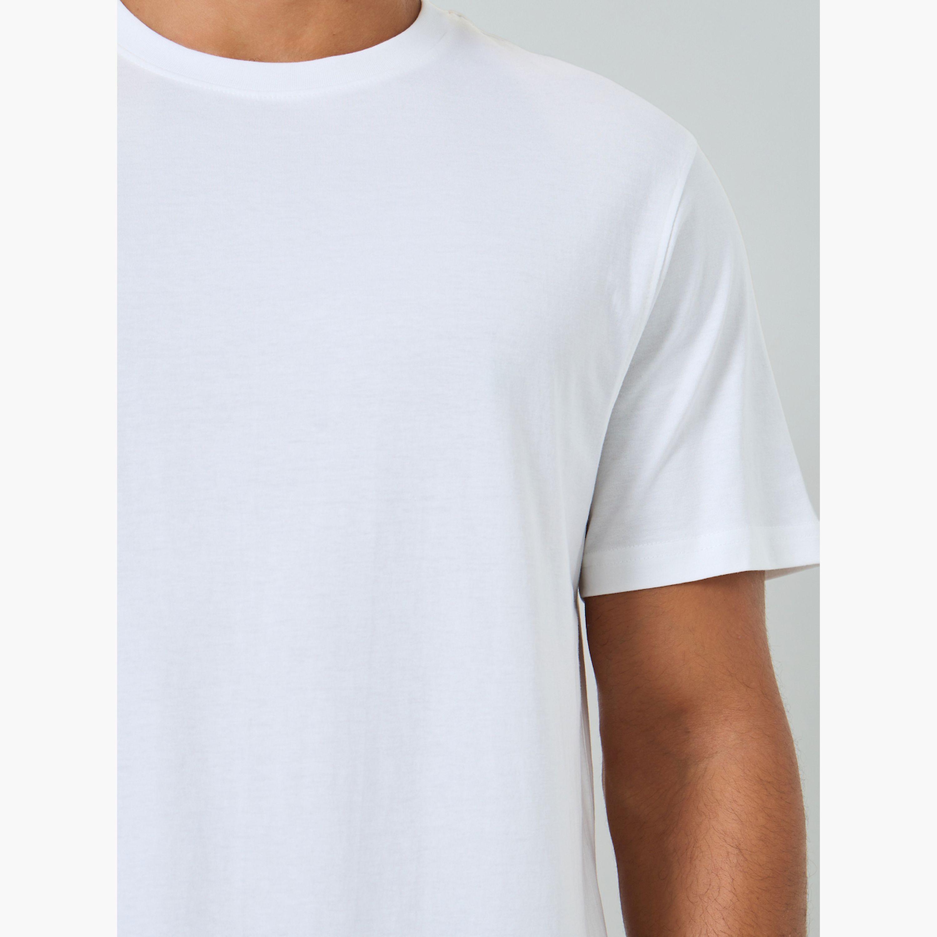 Styli Men White Crew Neck Regular Fit T-Shirt-men-clothing-tshirtsandpolos-tshirts-image-5