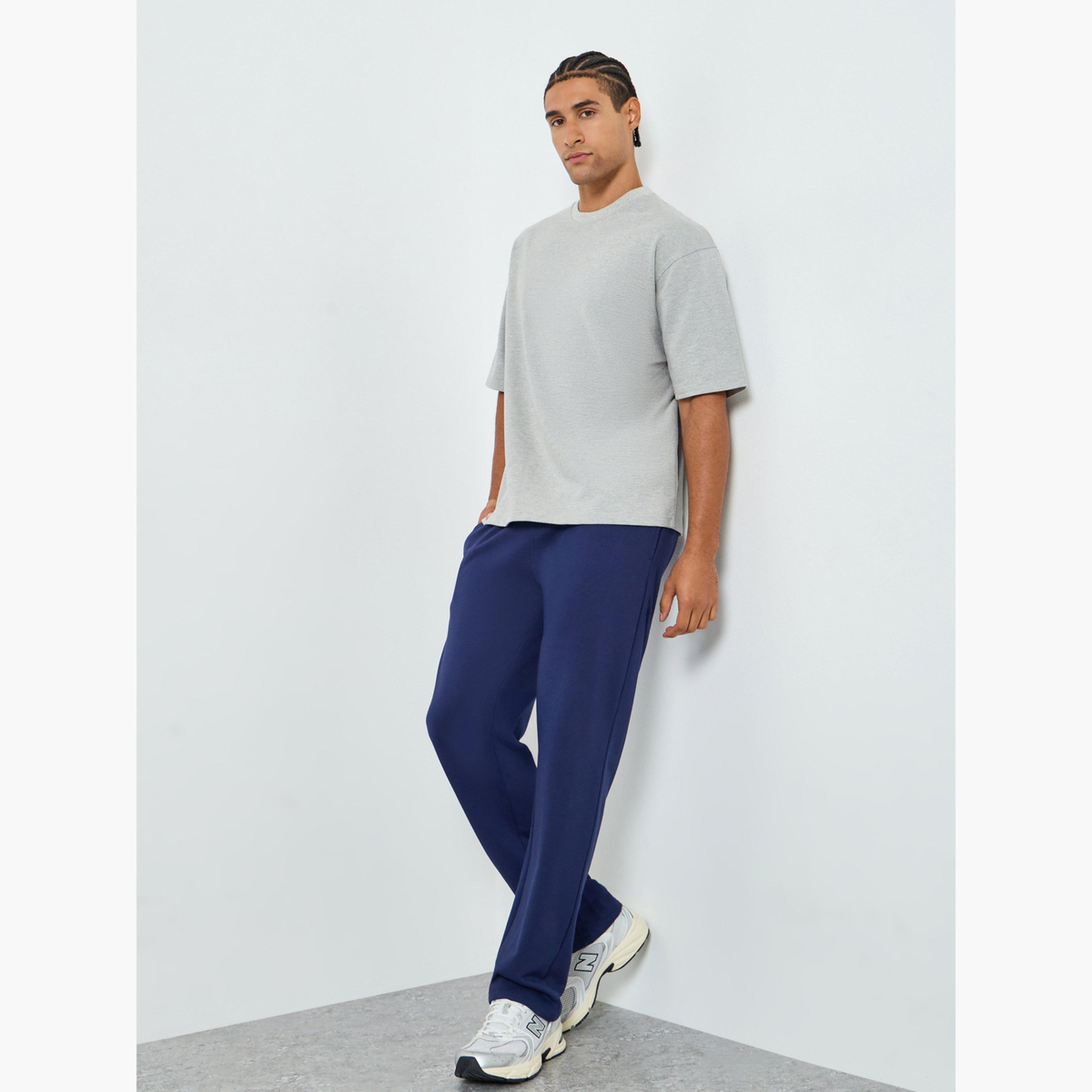 تيشيرت تيري واسع بياقة دائرية للرجال-men-clothing-tshirtsandpolos-tshirts-image-2
