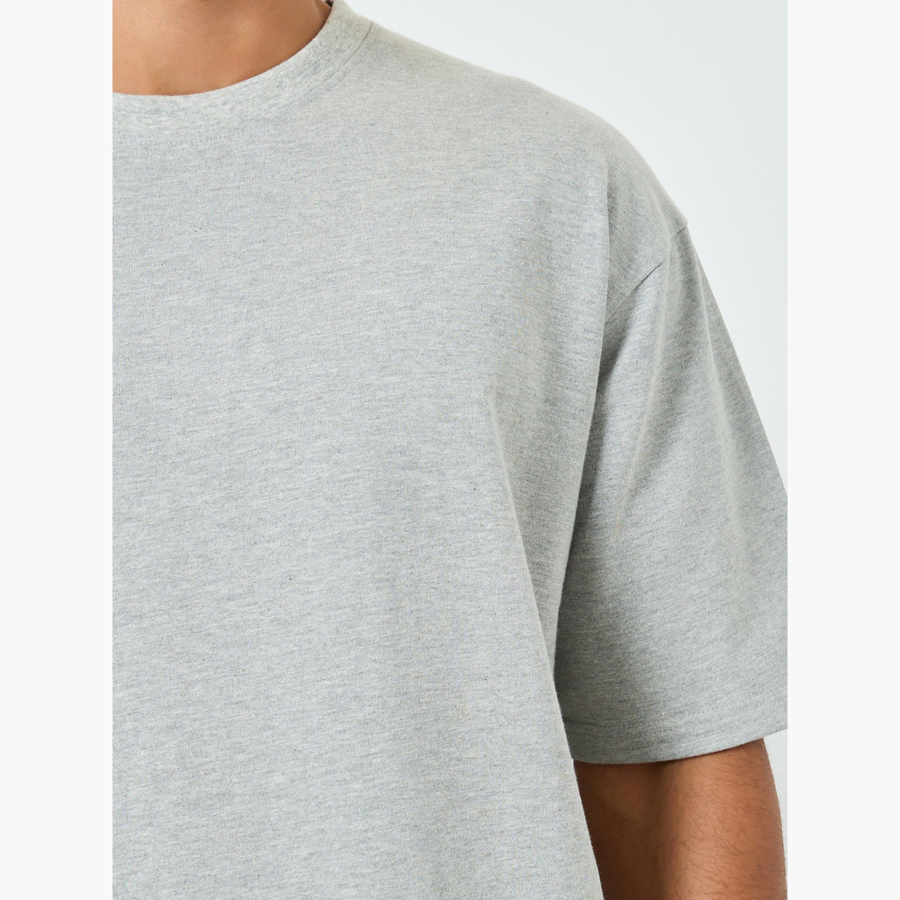 تيشيرت تيري واسع بياقة دائرية للرجال-men-clothing-tshirtsandpolos-tshirts-image-5