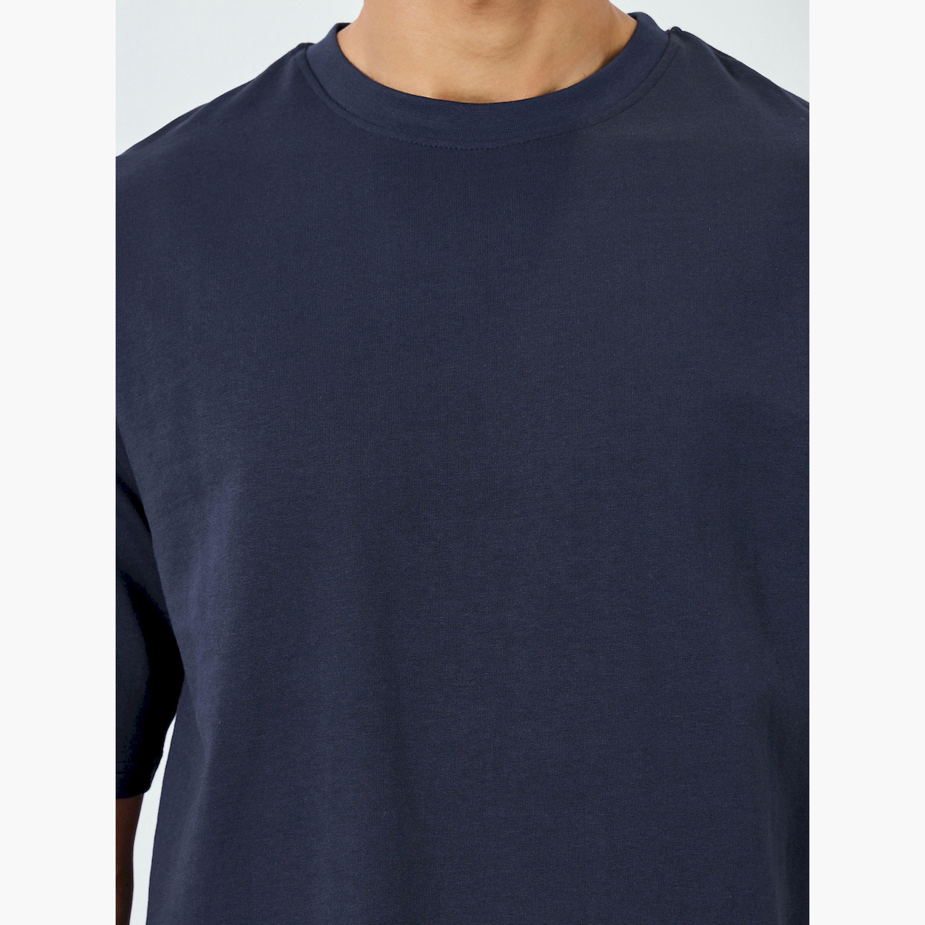 Styli Men Oversized Crew Neck Terry T-Shirt-men-clothing-tshirtsandpolos-tshirts-image-4