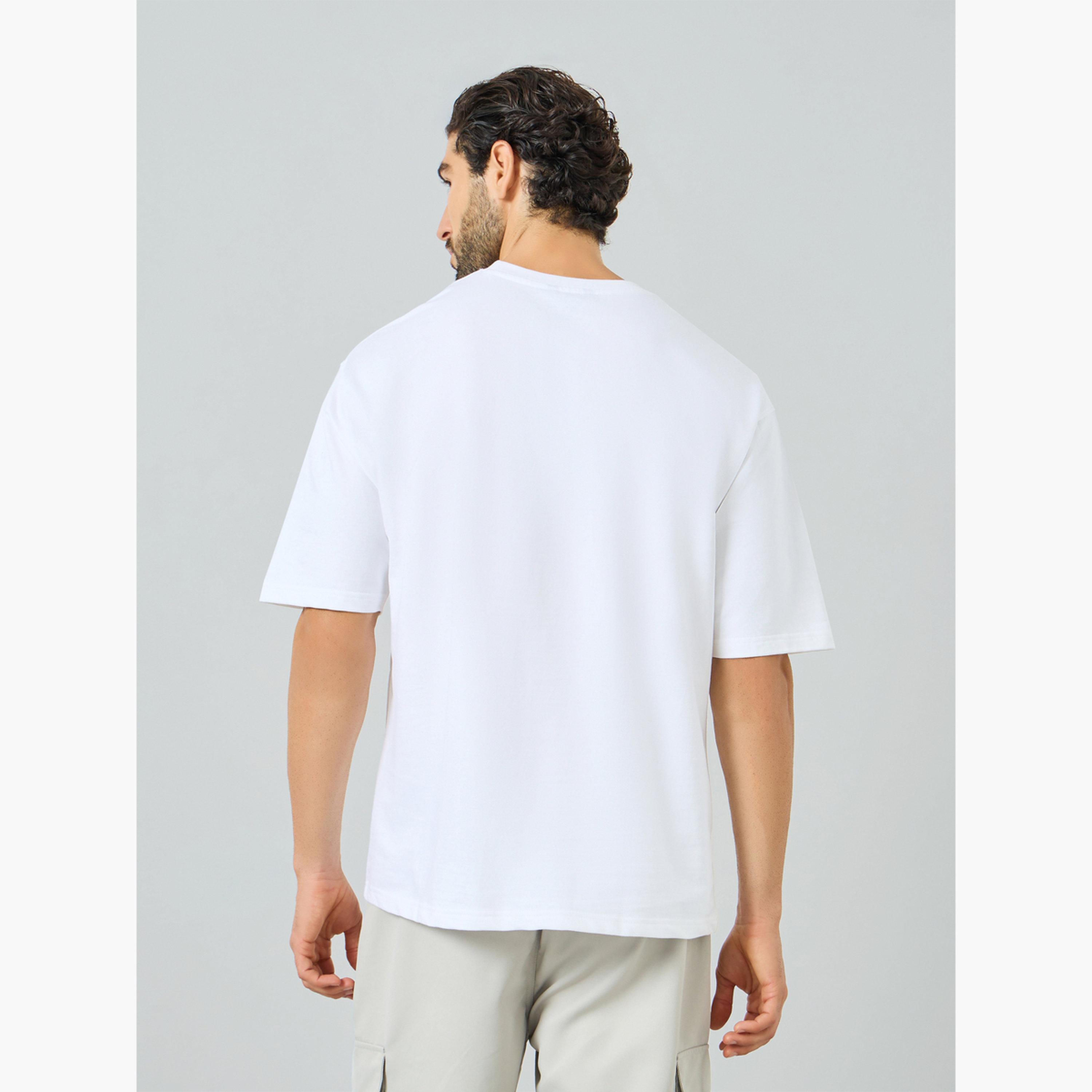 تيشيرت تيري واسع بياقة دائرية للرجال-men-clothing-tshirtsandpolos-tshirts-image-4