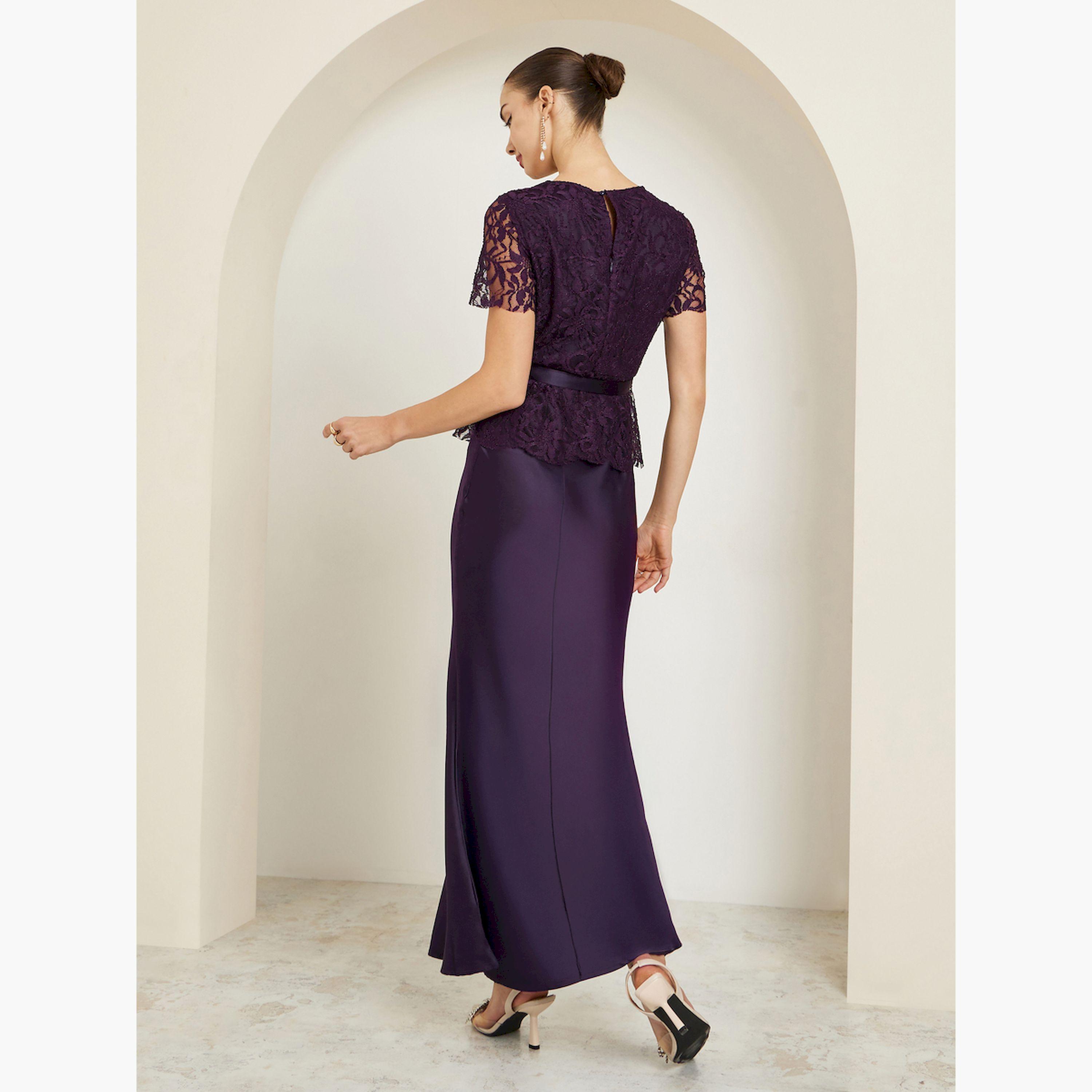 Styli Purple Lace Buttoned Satin Maxi Dress-women-clothing-dresses-image-5