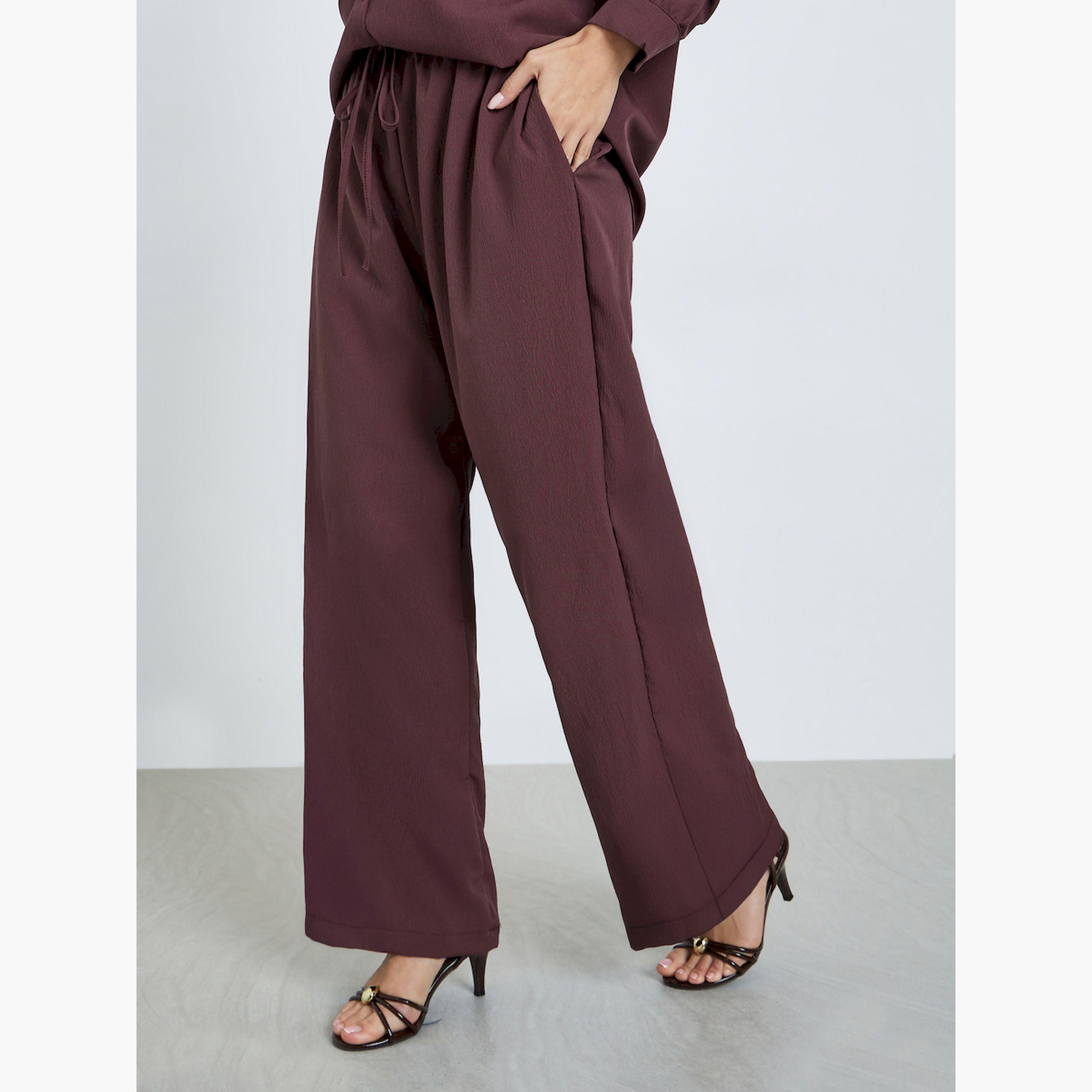 طقم من قميص فضفاض وبنطال واسع محتشم-women-arabicclothing-sets-image-4