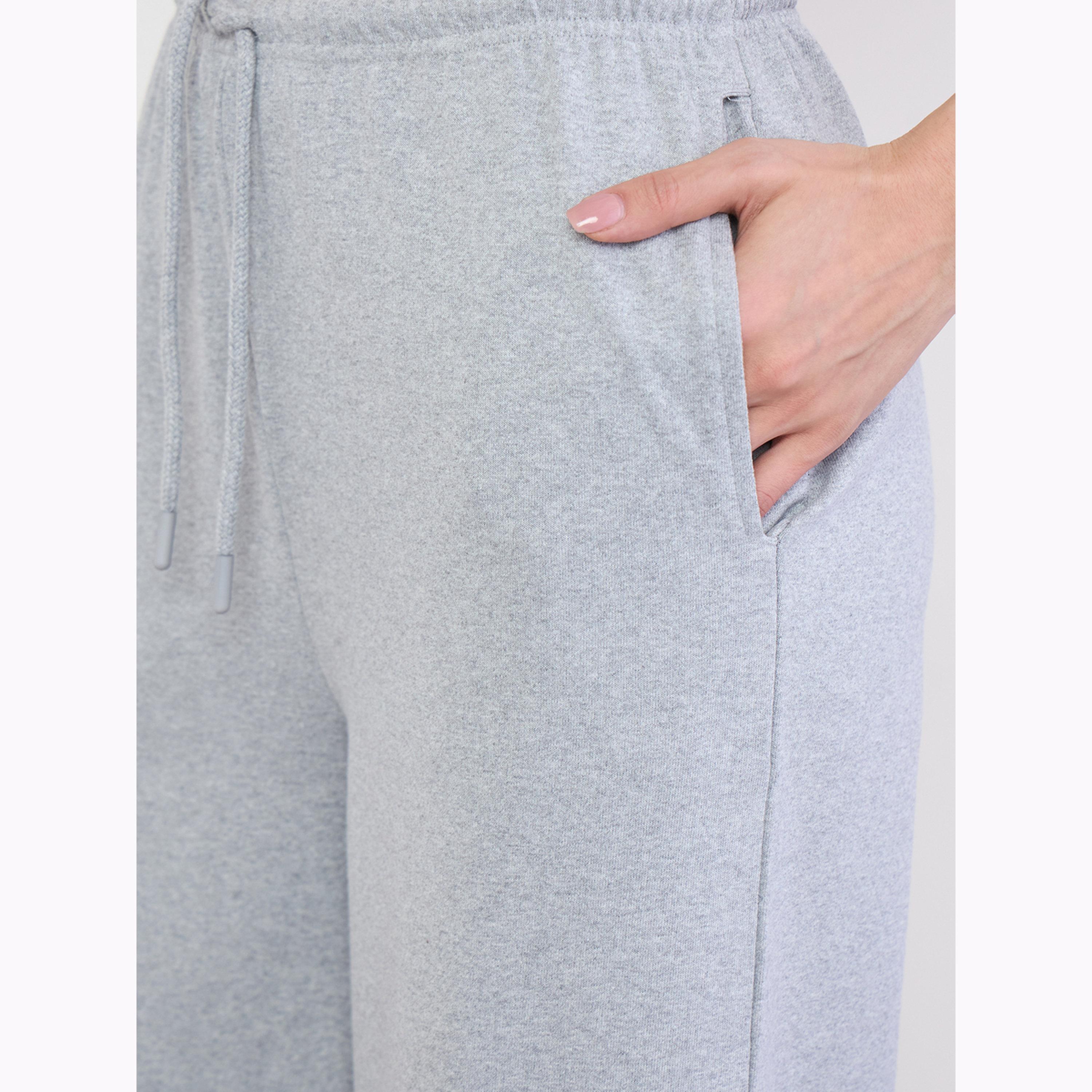 Styli Grey Wide Leg Joggers with Drawstring-women-clothing-bottoms-joggers-image-3