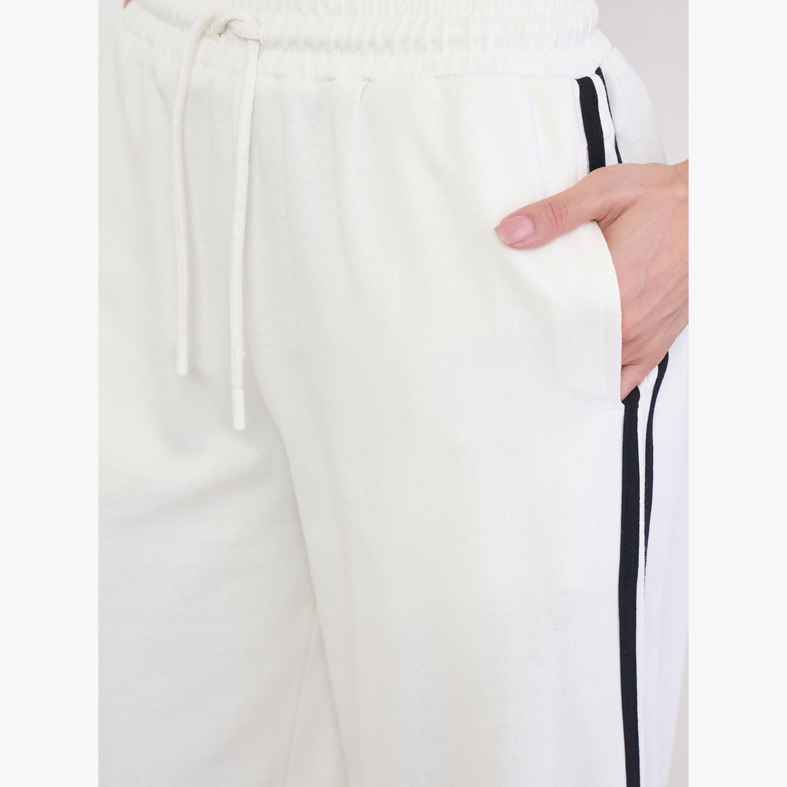 جوغر بأرجل واسعة وتفاصيل شريط جانبي-women-clothing-bottoms-joggers-image-3