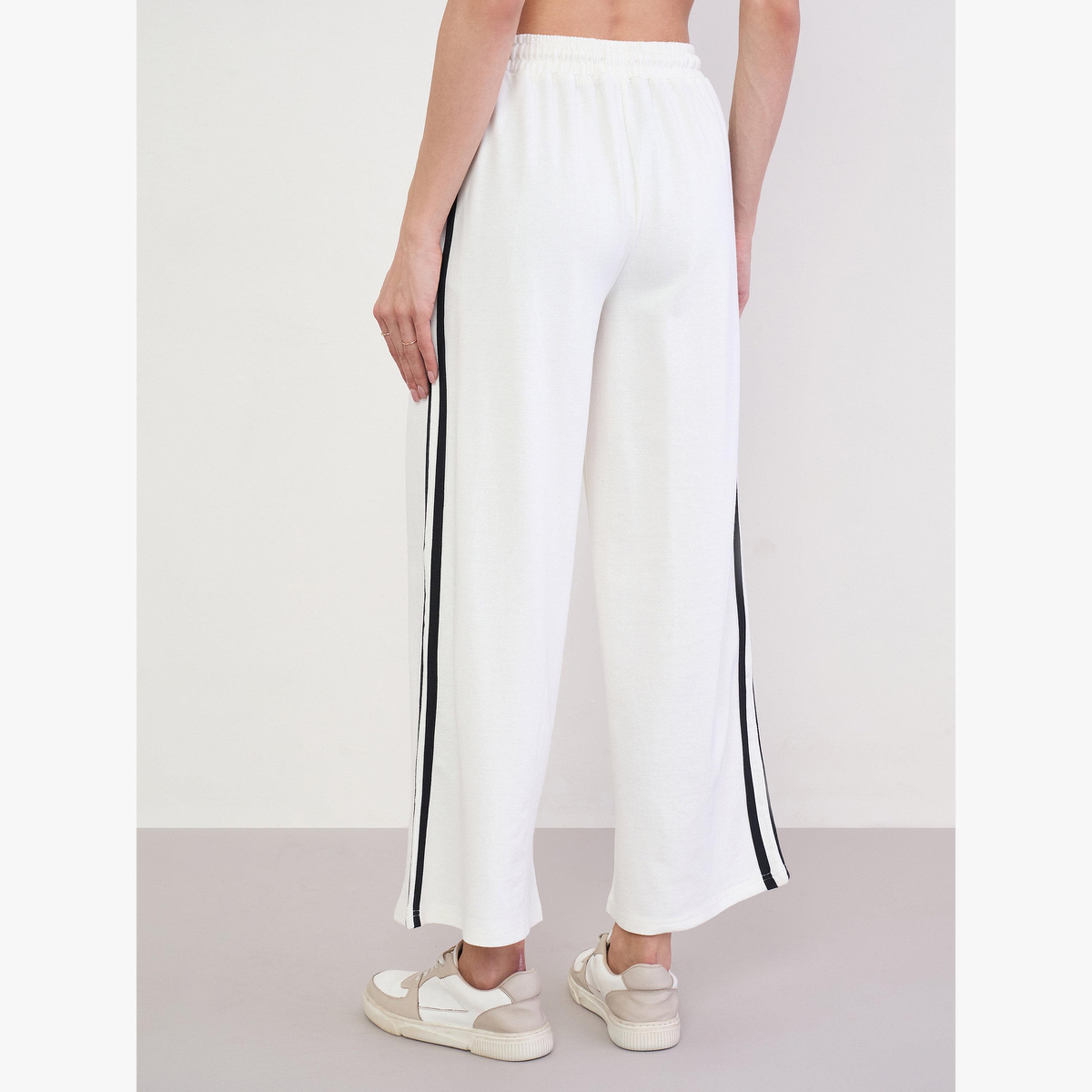 جوغر بأرجل واسعة وتفاصيل شريط جانبي-women-clothing-bottoms-joggers-image-4
