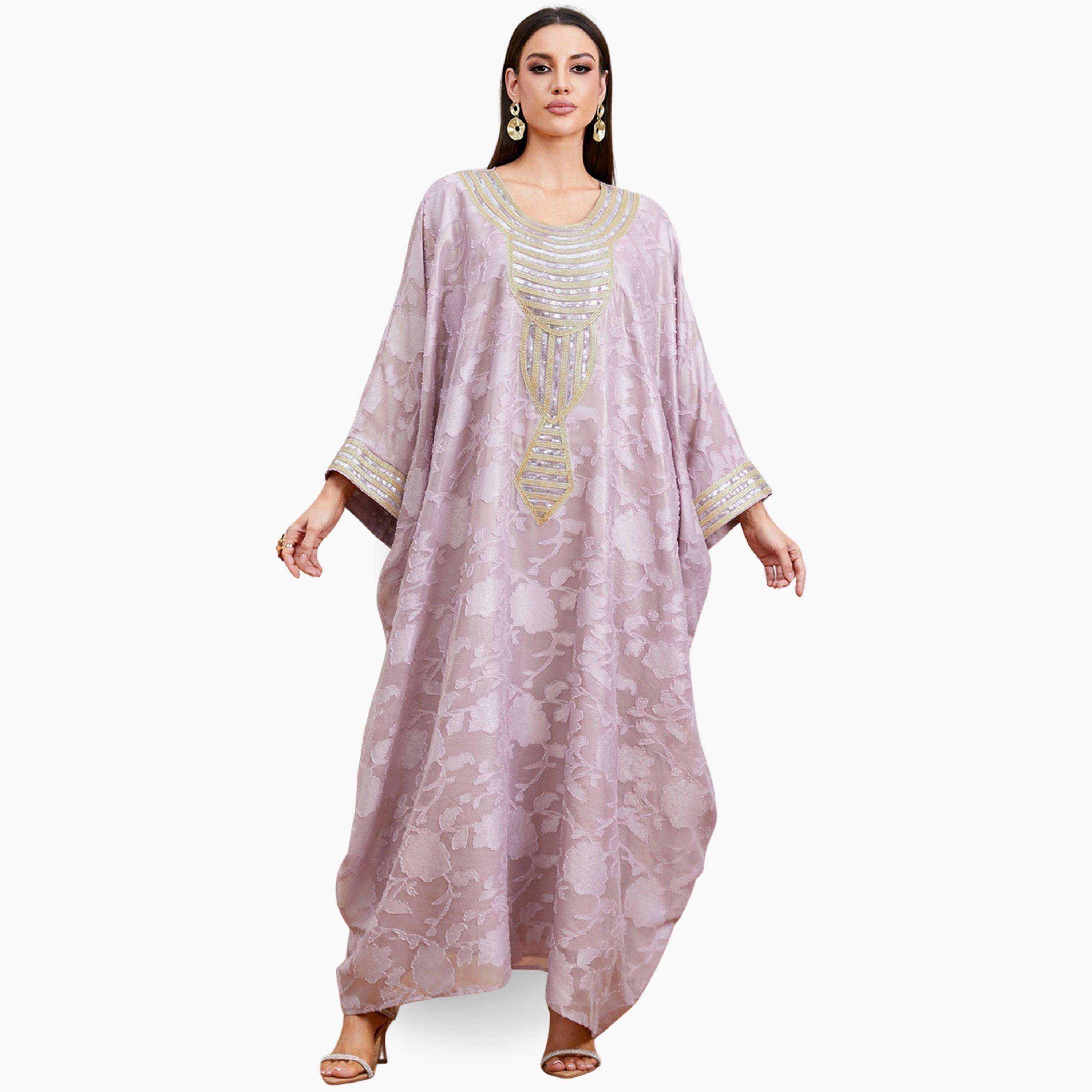 قفطان مطرز بالترتر-women-arabicclothing-kaftan-image-1