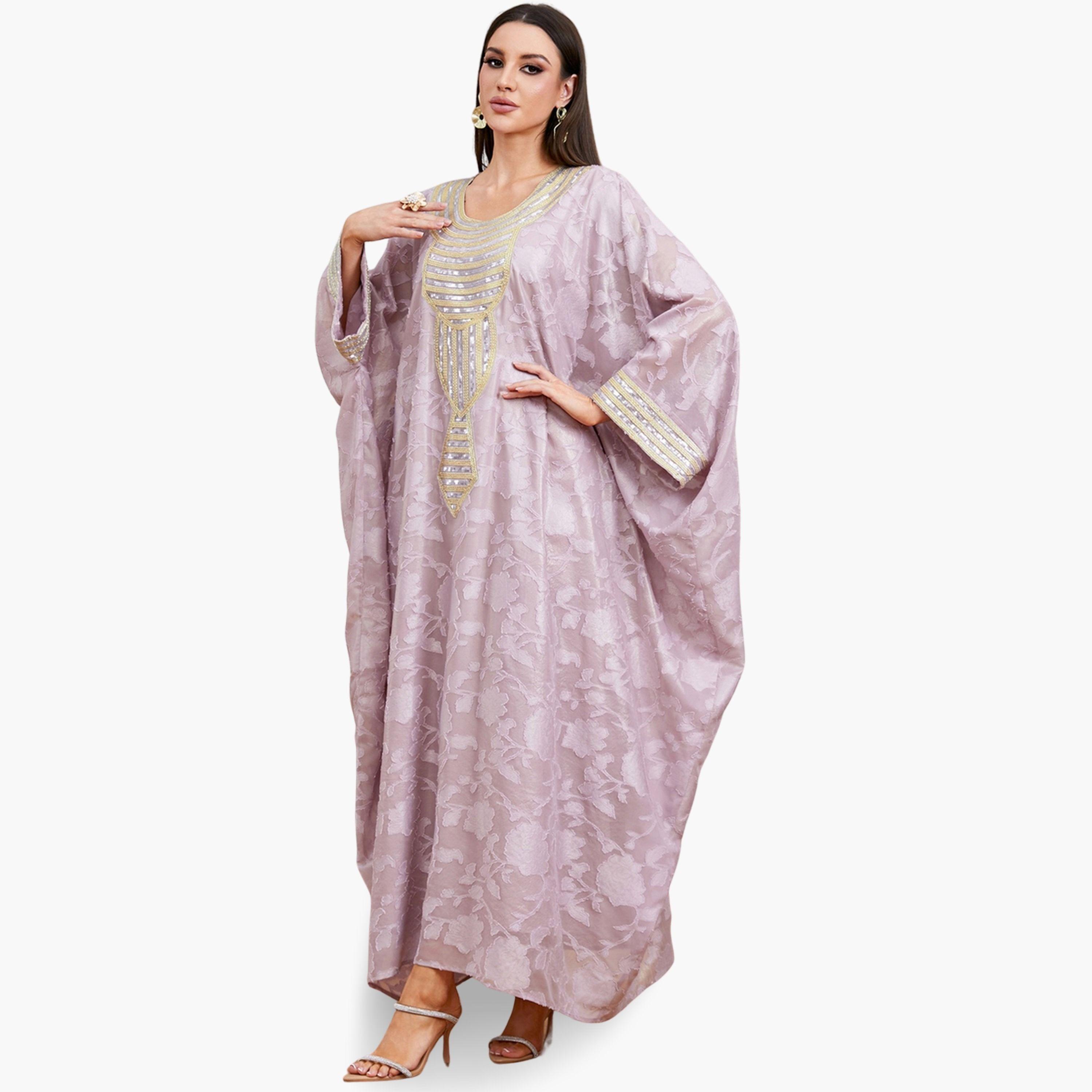 Take Two Women Sequin Embroidered Kaftan-women-arabicclothing-kaftan-image-3