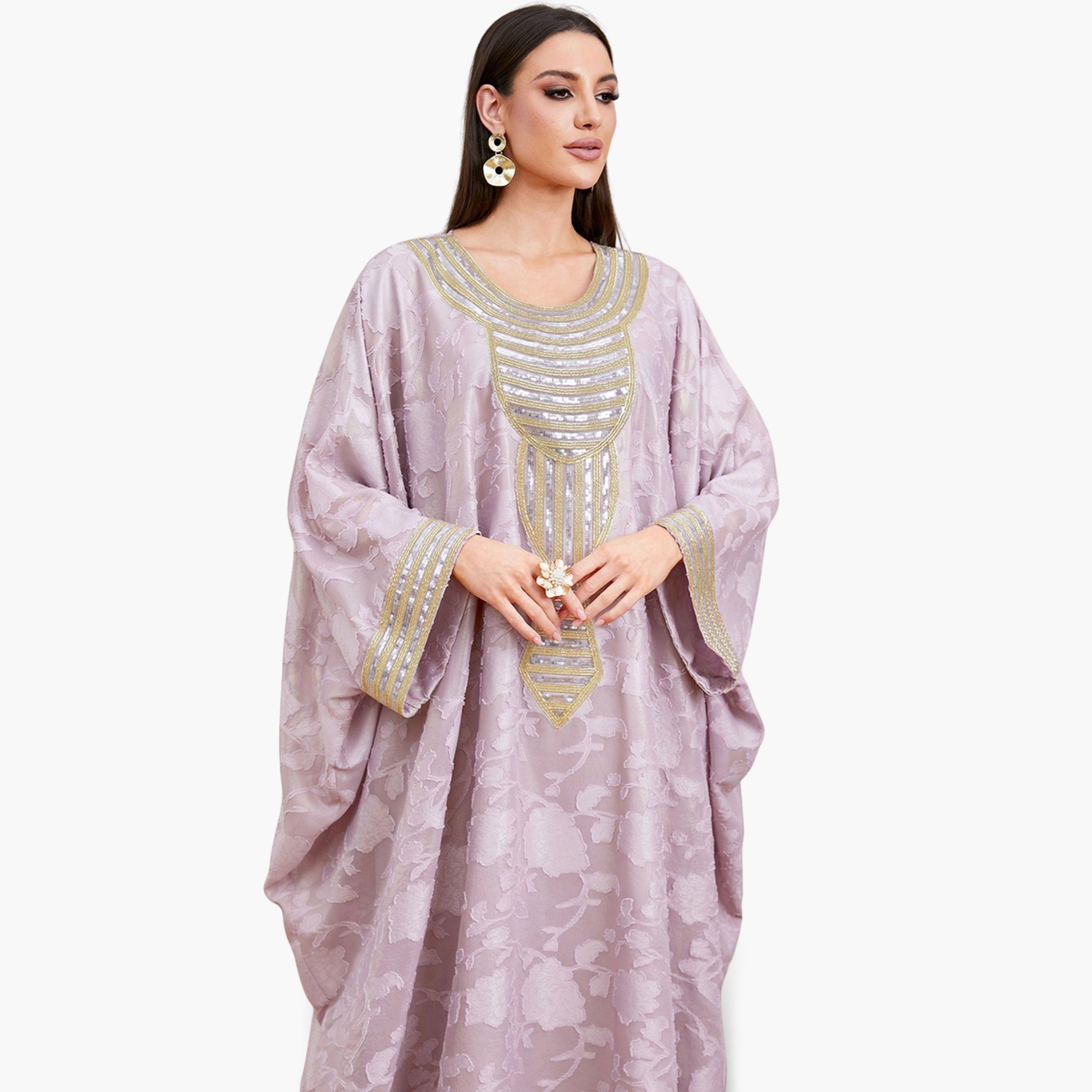 Take Two Women Sequin Embroidered Kaftan-women-arabicclothing-kaftan-image-4