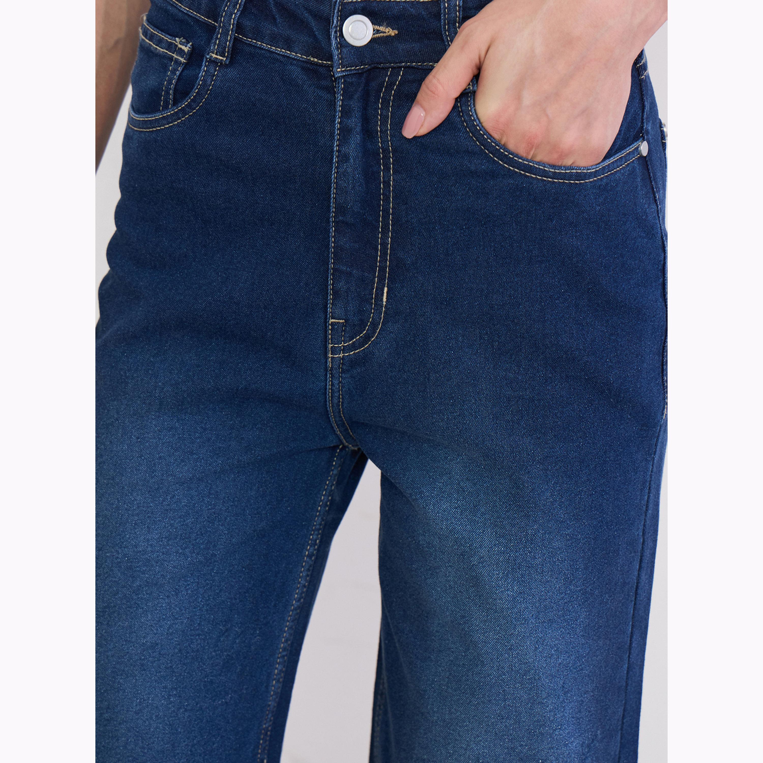 جينز بخصر مرتفع وأرجل واسعة-women-clothing-bottoms-jeans-image-3